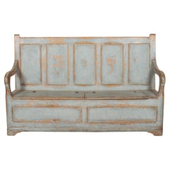 Welsh Painted Box Settle
