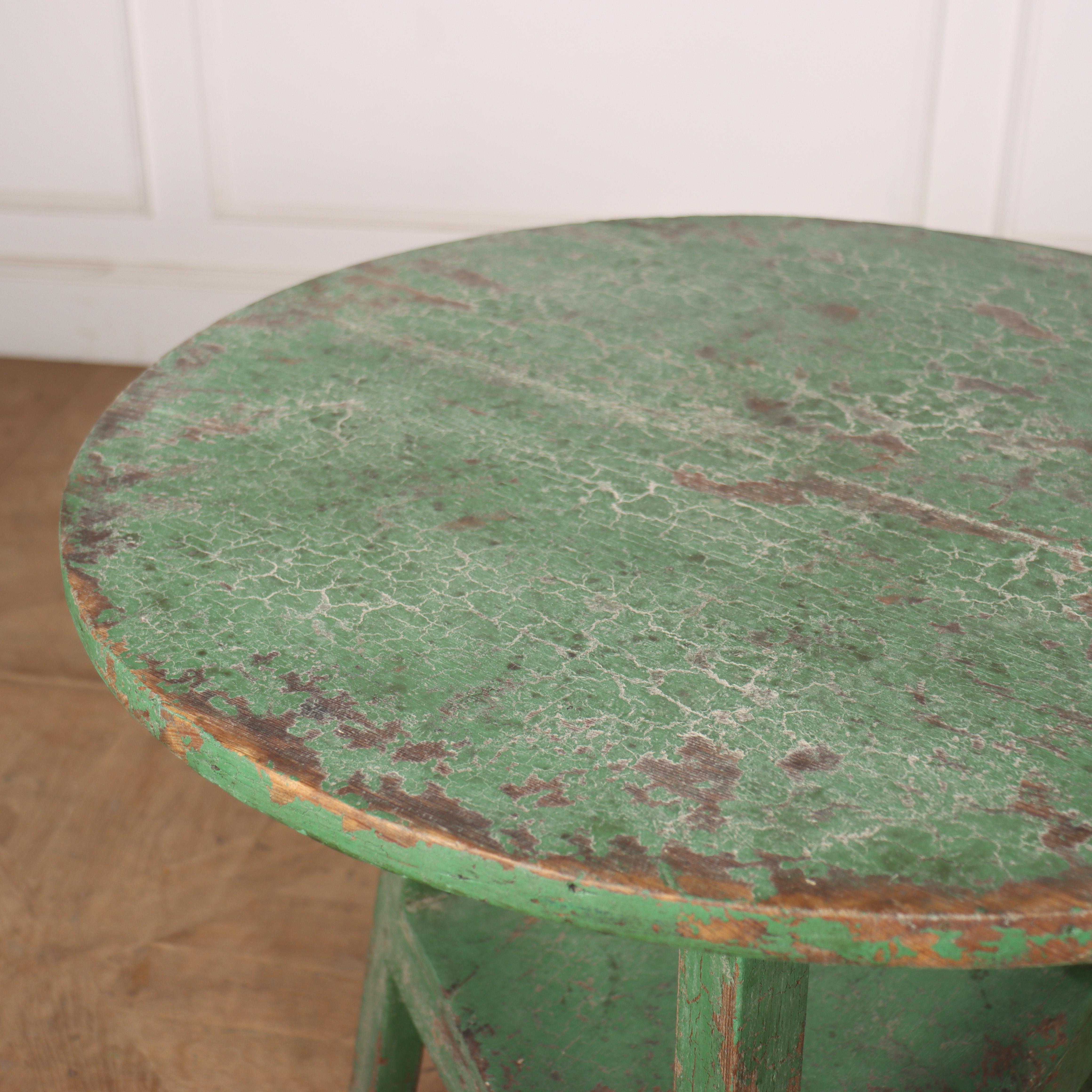 19th Century Welsh Painted Cricket Table For Sale