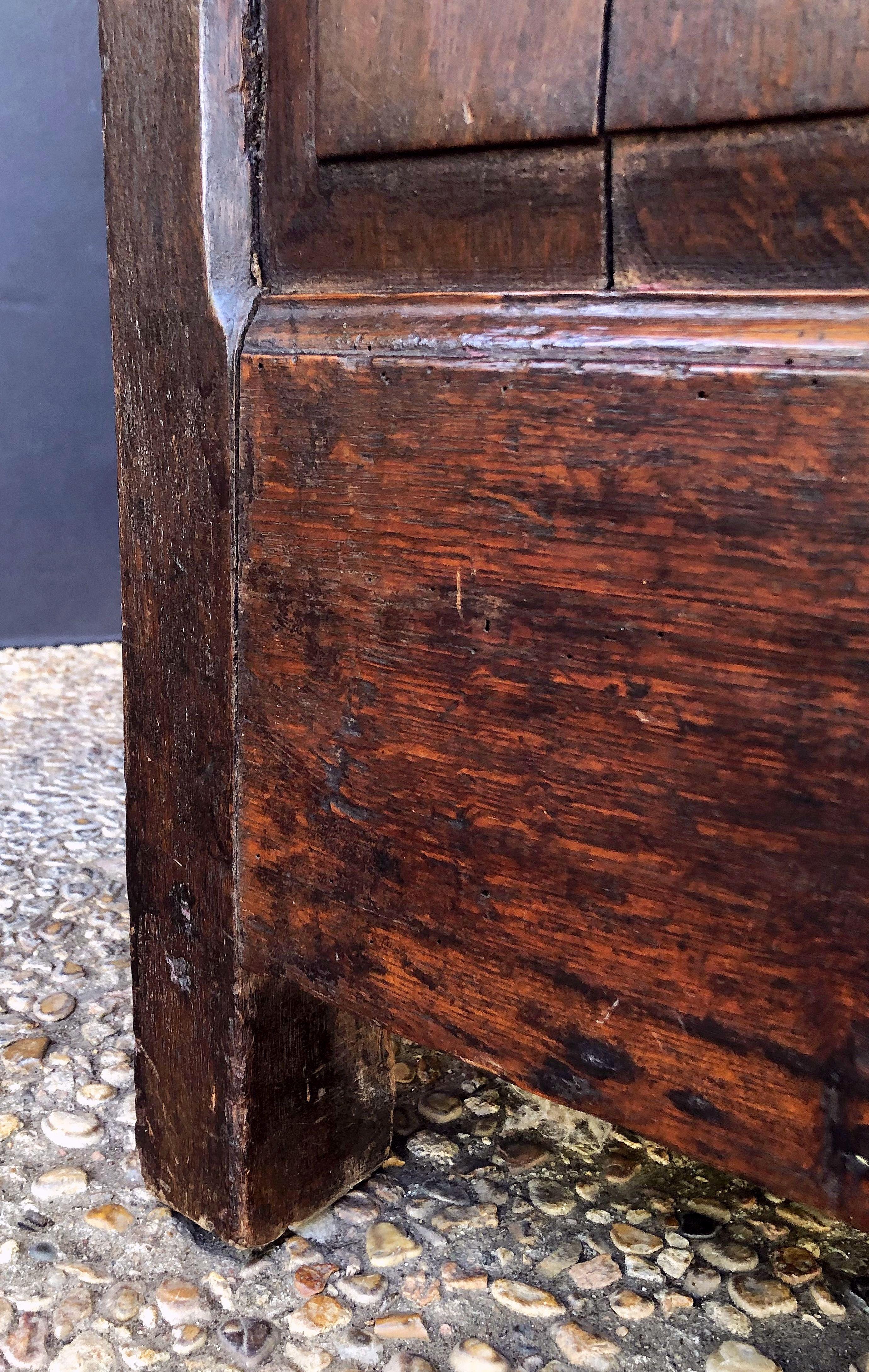 Welsh Paneled Dresser Console or Sideboard of Oak from the Georgian Era 11