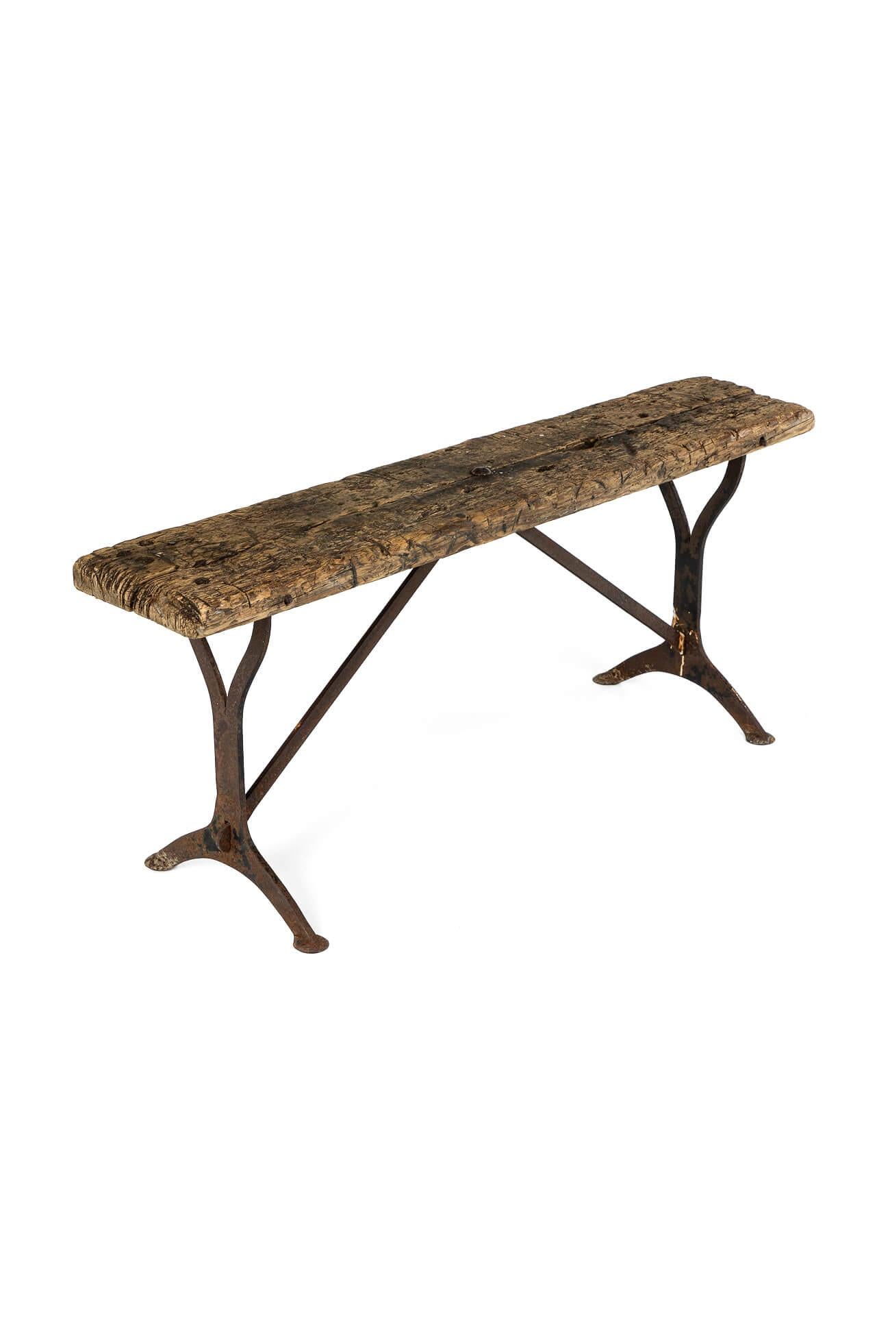 Rustic Welsh Pig Bench For Sale
