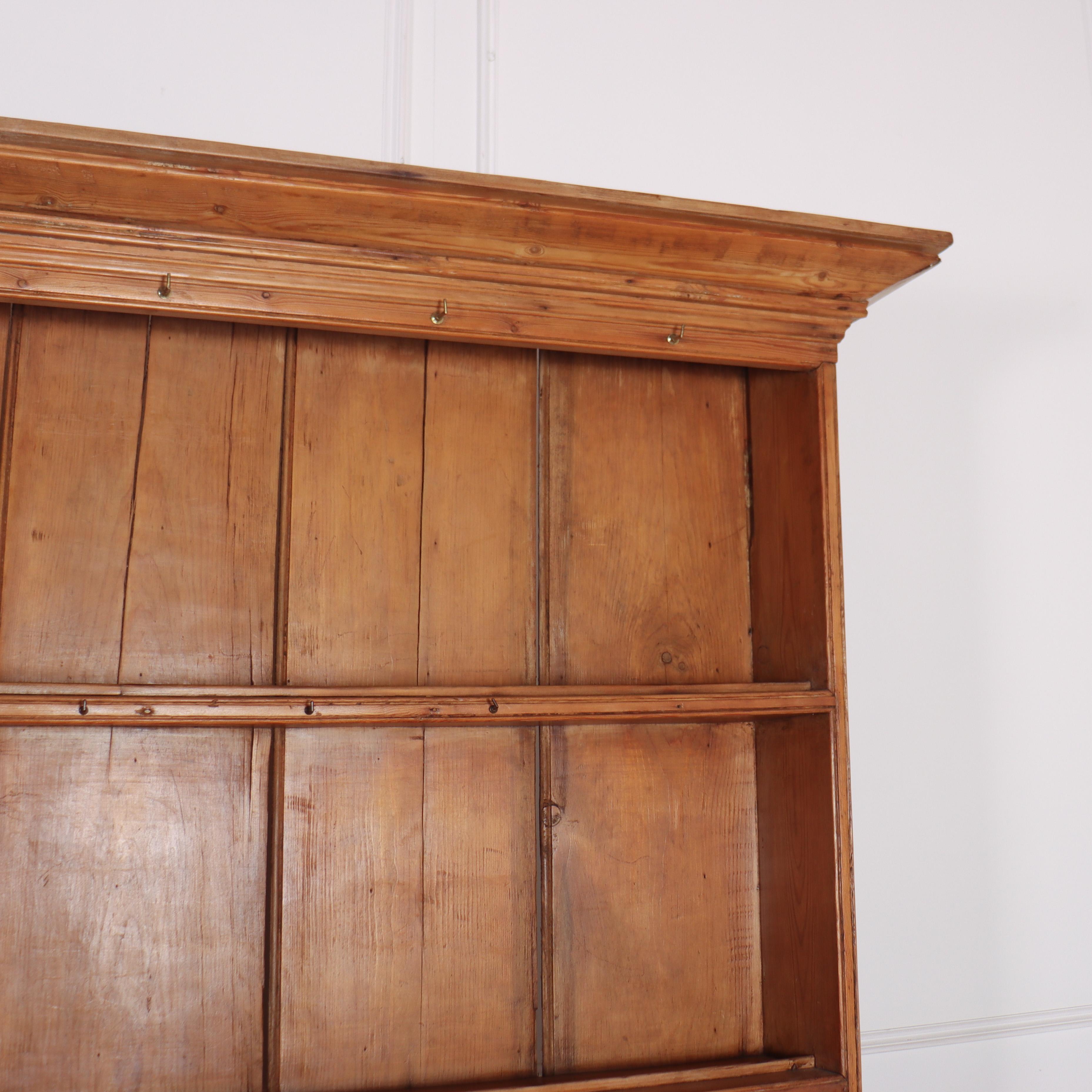 19th Century Welsh Pine Country House Dresser For Sale