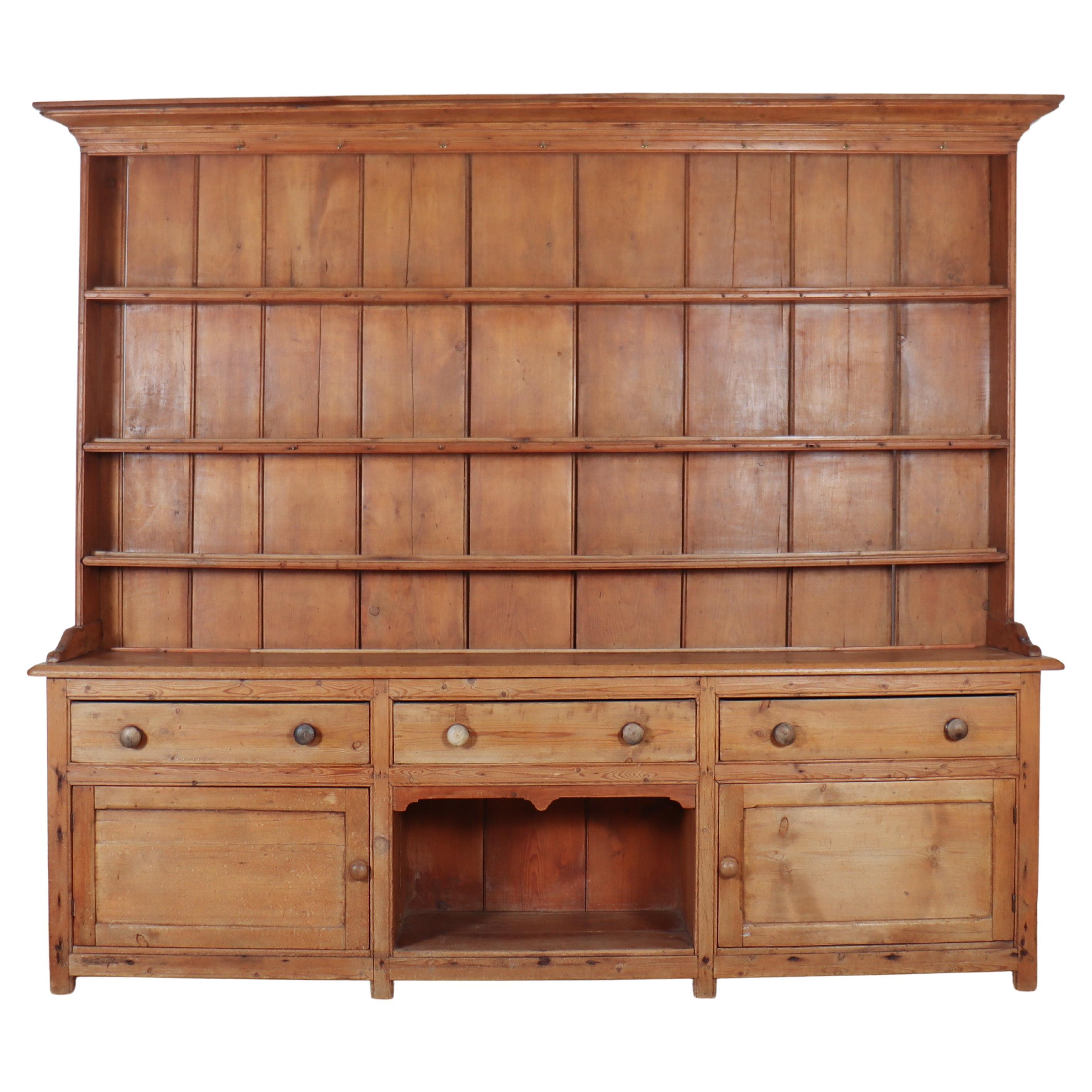 Welsh Pine Country House Dresser For Sale