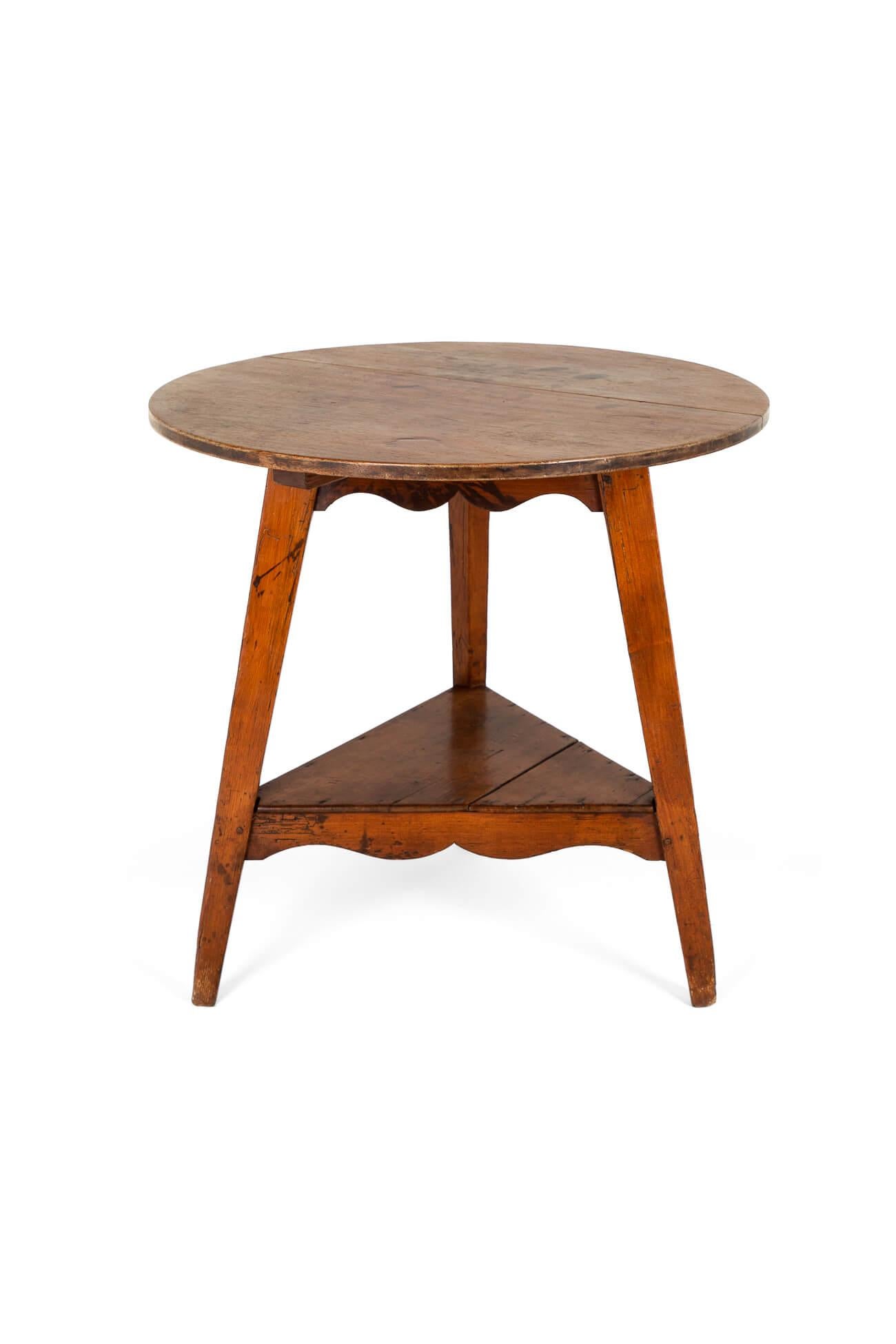 Rustic Welsh Pine Cricket Table