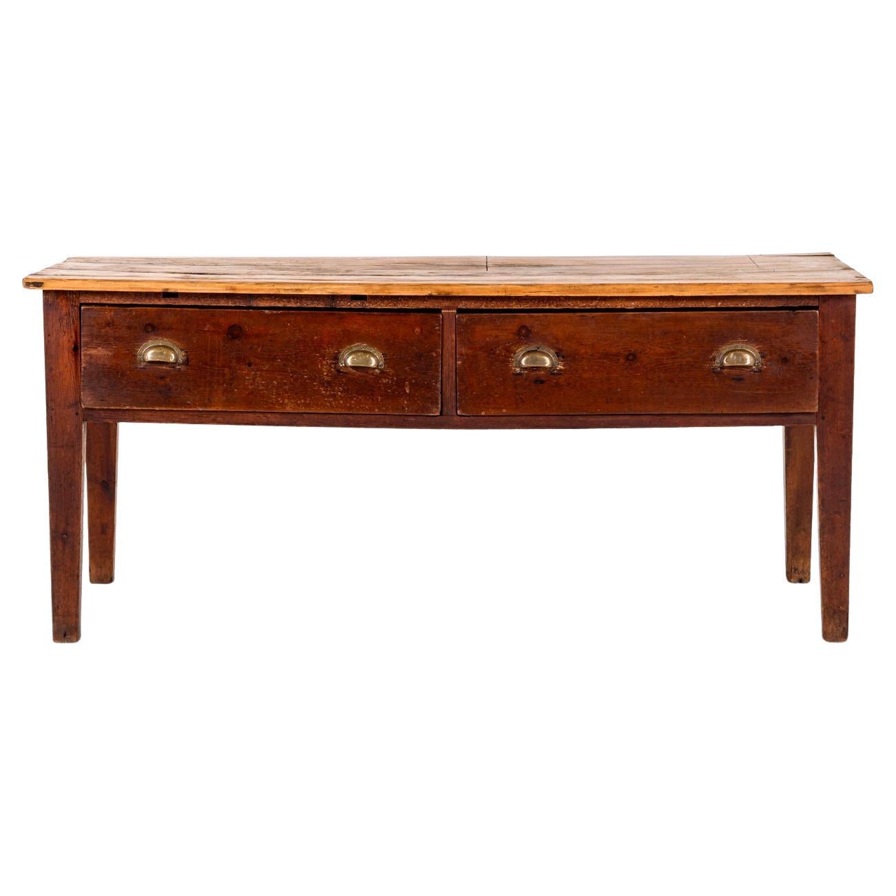 Table de préparation en pin gallois