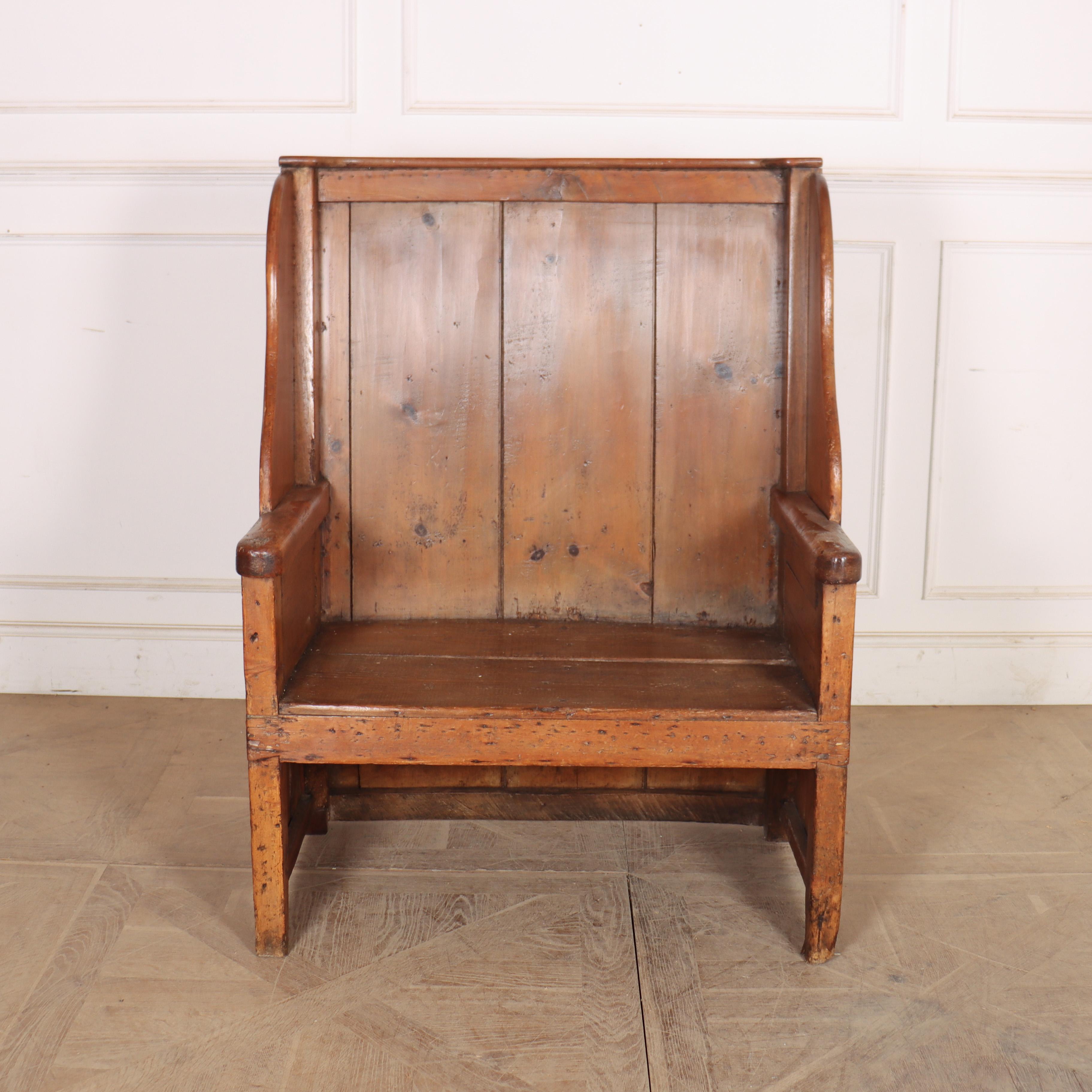 Welsh Pine Settle For Sale 7