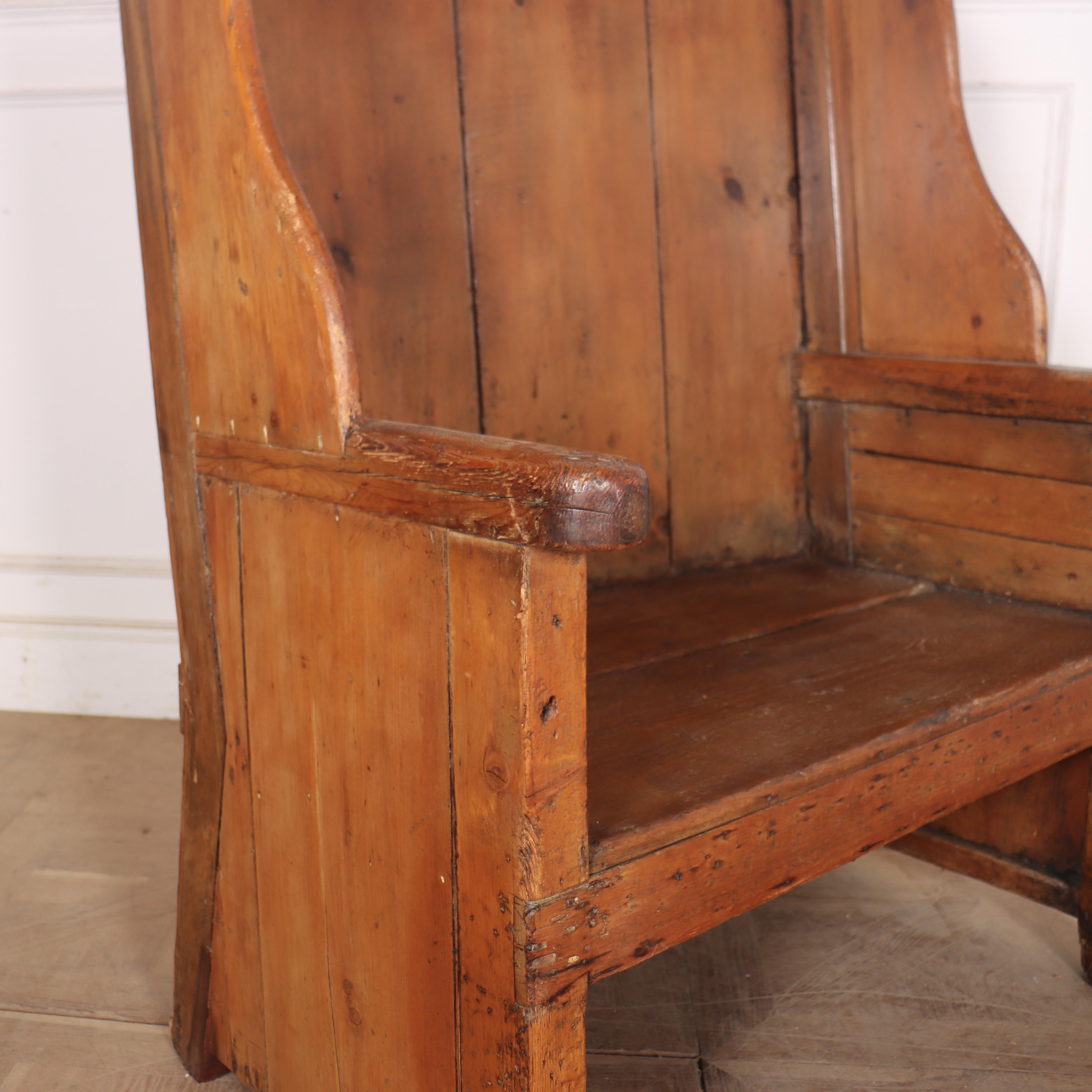 Welsh Pine Settle For Sale 3