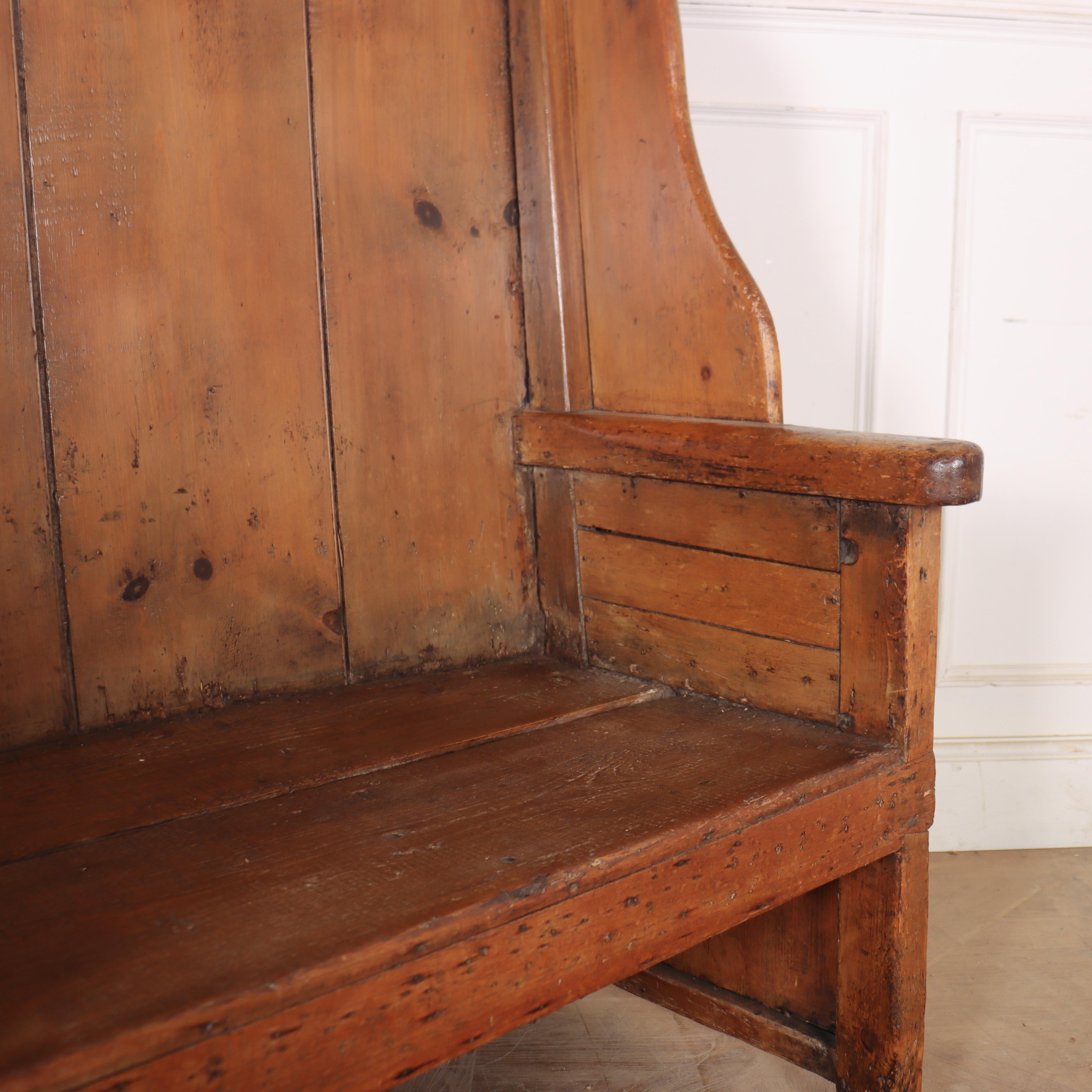 Welsh Pine Settle For Sale 5