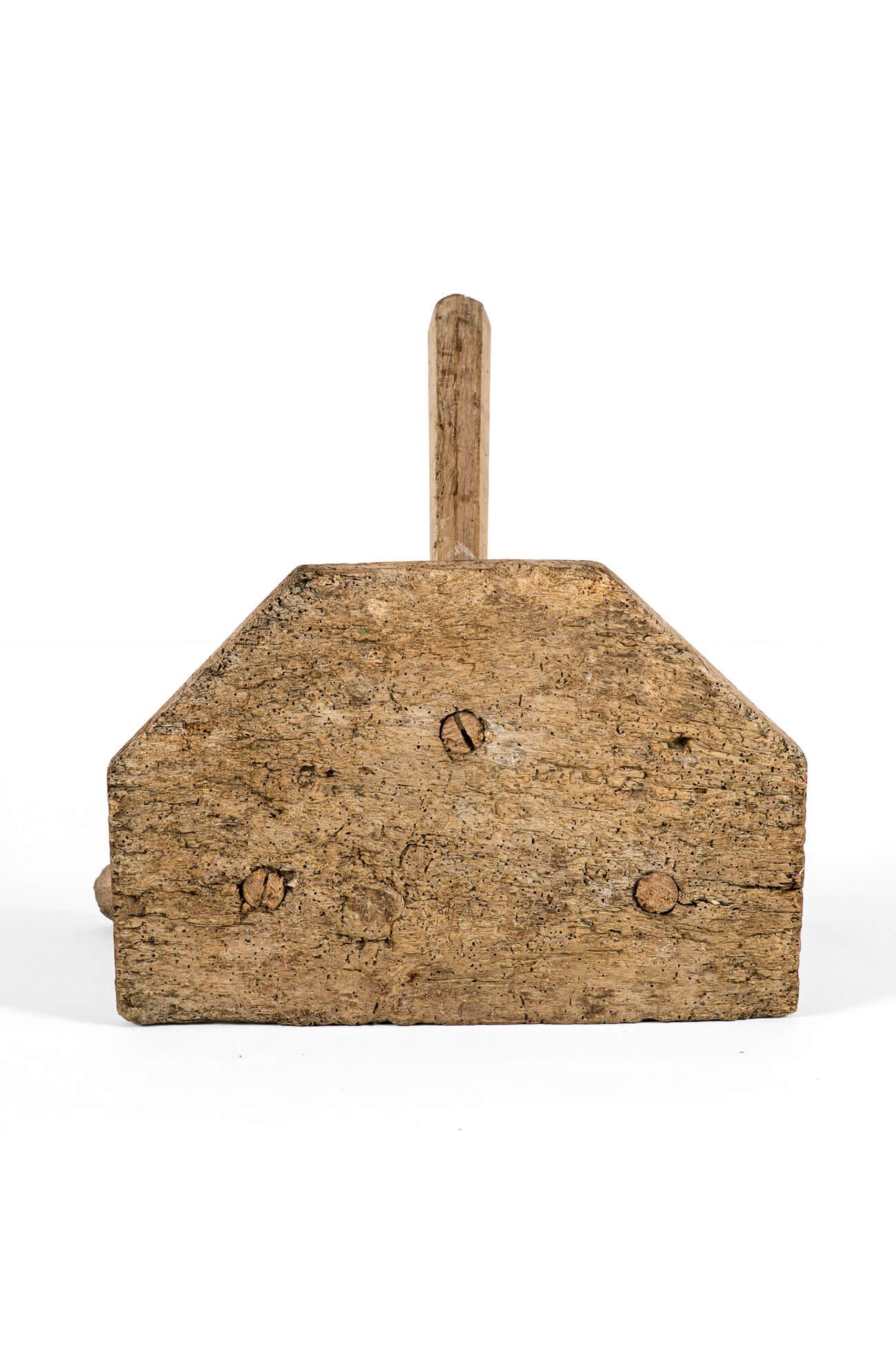 Welsh Rustic Elm Stool For Sale 2