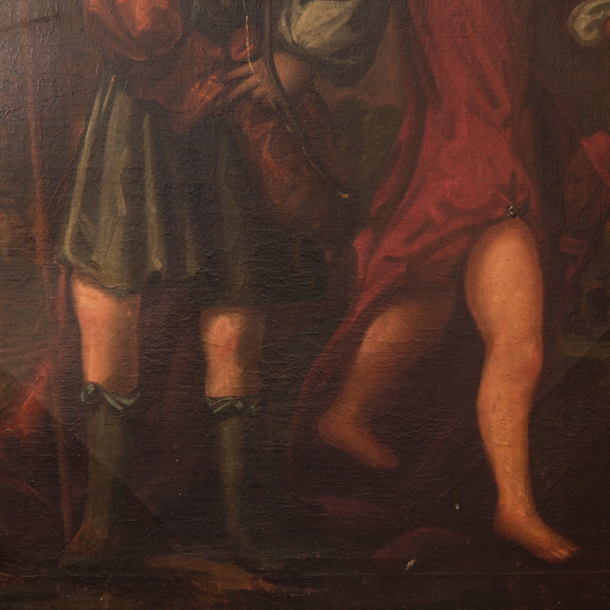 Welsh School, Ritratto dei due figli dei coniugi Oliver Jones, 1700 in vendita 4