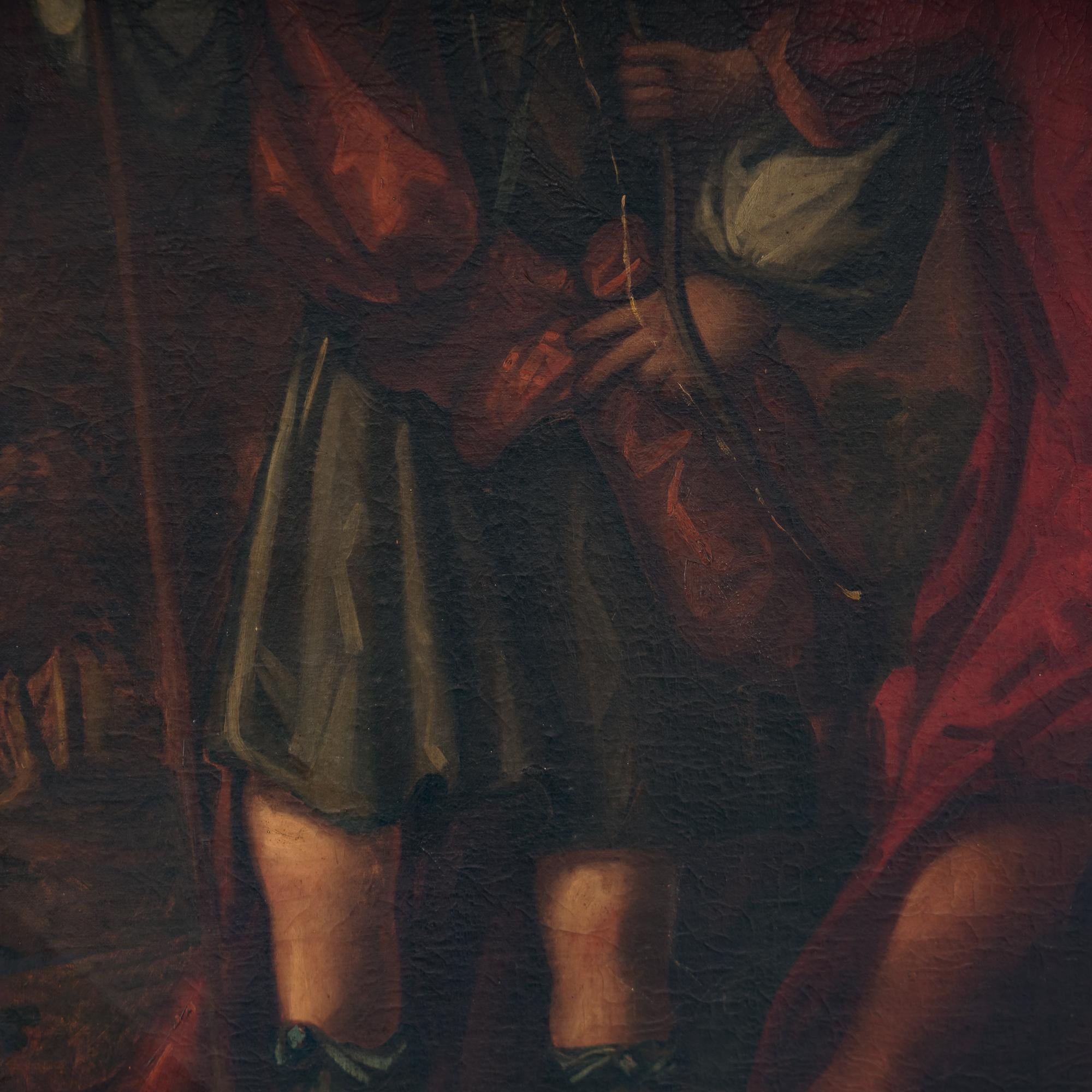 A olio Welsh School, Ritratto dei due figli dei coniugi Oliver Jones, 1700 in vendita