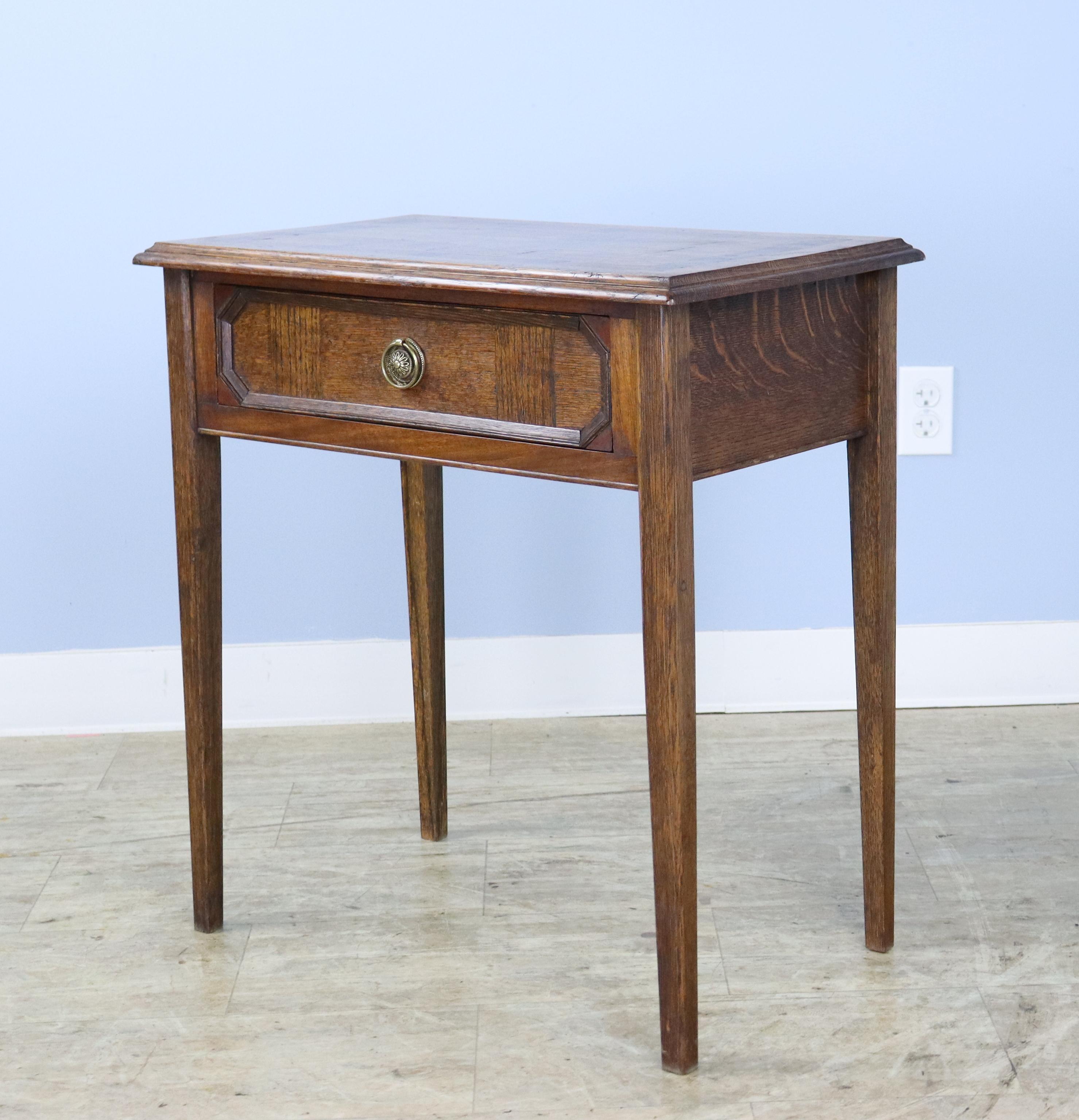 19th Century Welsh Side Table with Well Inlaid Top For Sale