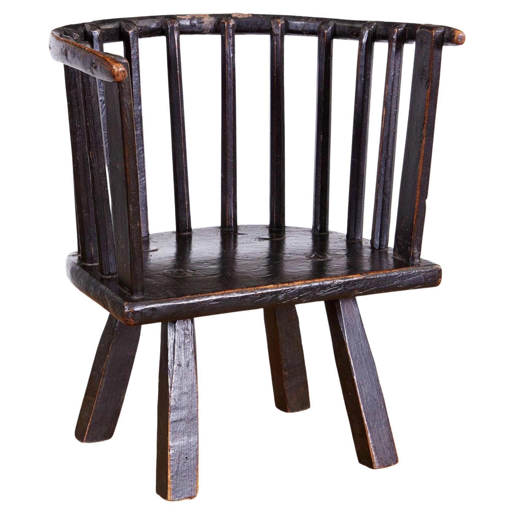 Chaise Windsor d'enfant vernaculaire galloise