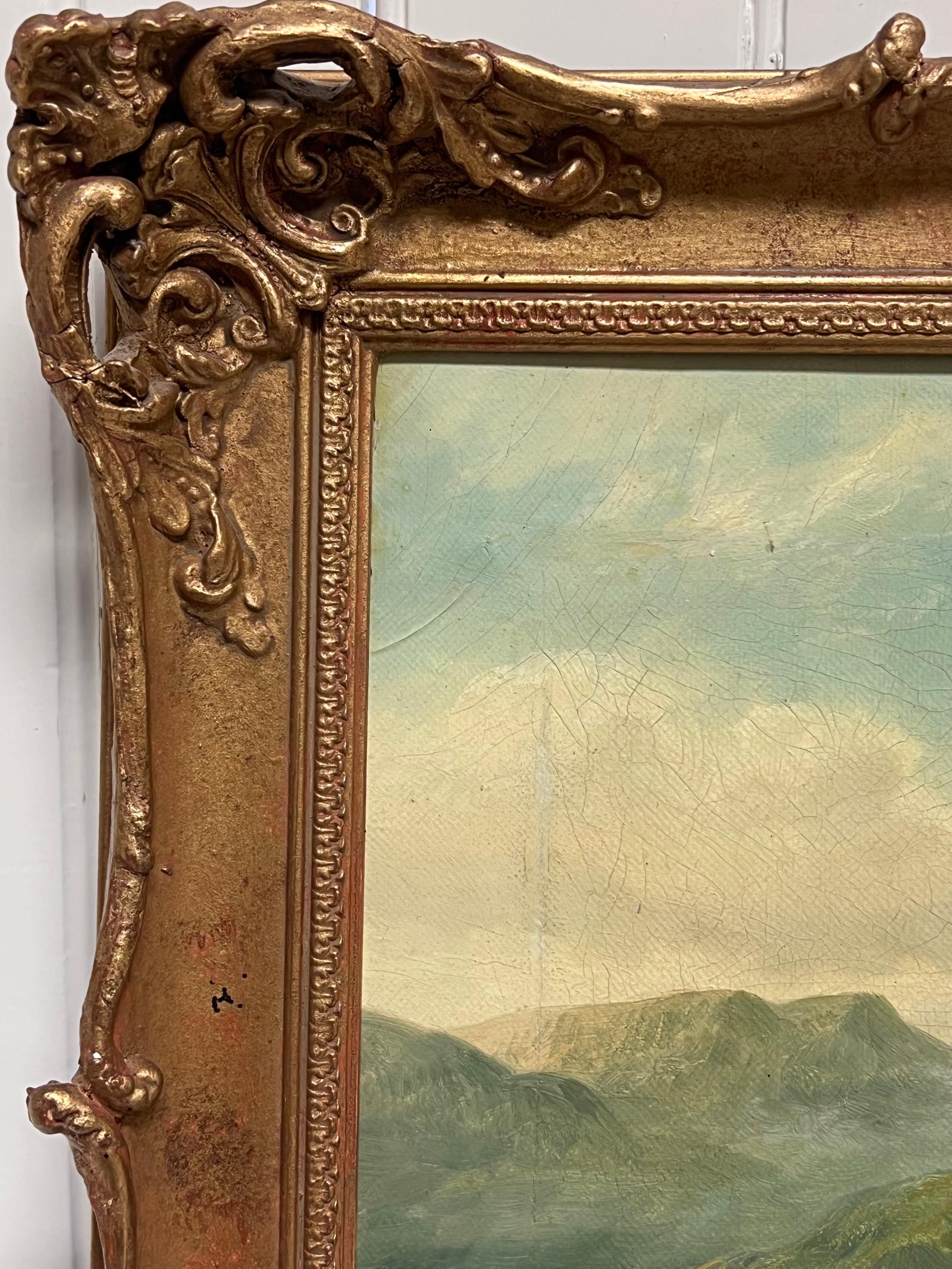 Cottages in North Wales
indistinctly signed, 
oil on canvas, framed
dated 1888
framed: 16 x 22 inches
canvas : 12 x 18 inches
Provenance: private collection, UK
Condition: very good condition

For more any more information please do contact us with