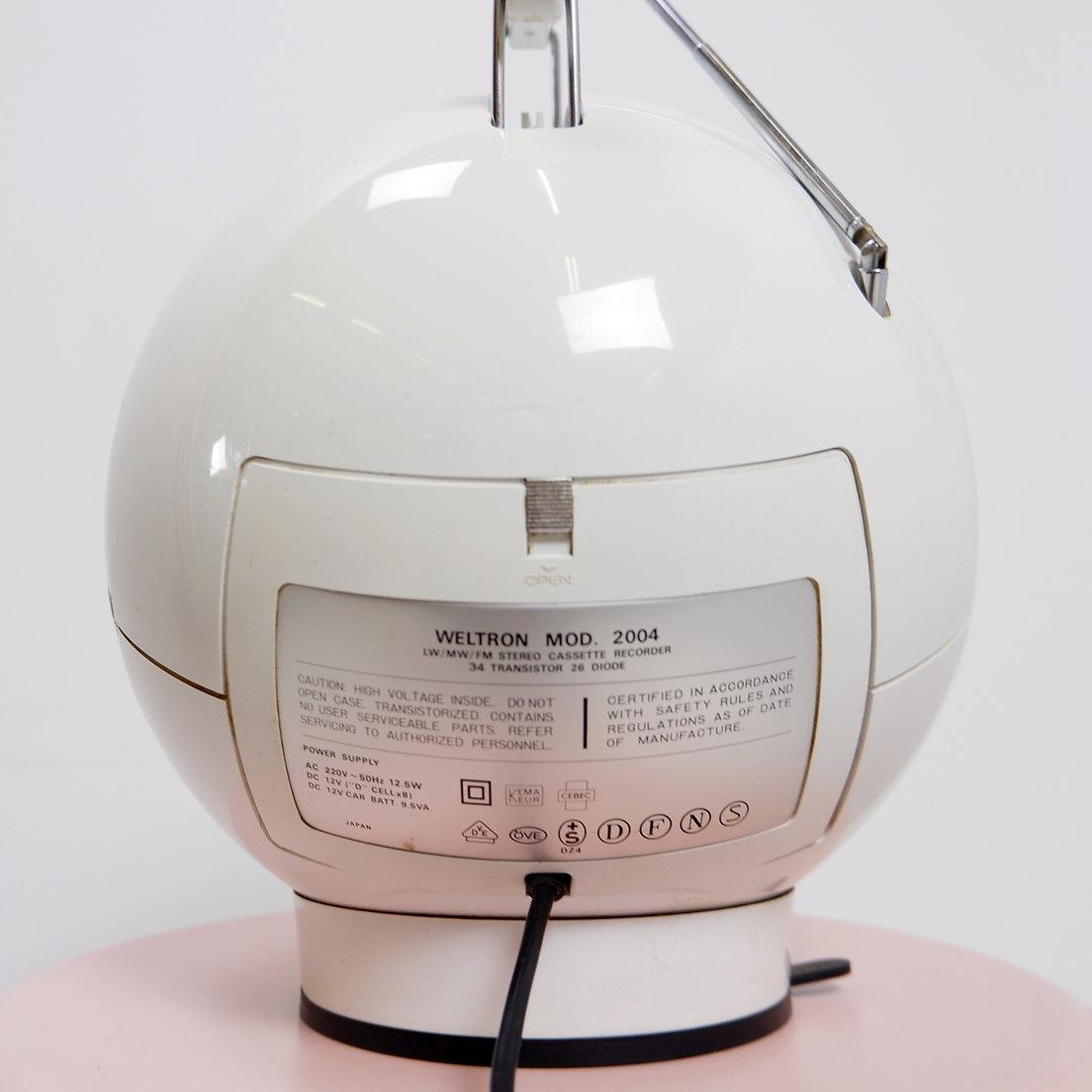 Weltron Mod.2004 Space Ball stéréo radio/Tape - 1970 en vente 7
