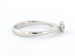 Wempe 18k white gold solitaire ring with a brilliant-cut diamond up to 0.30 ct