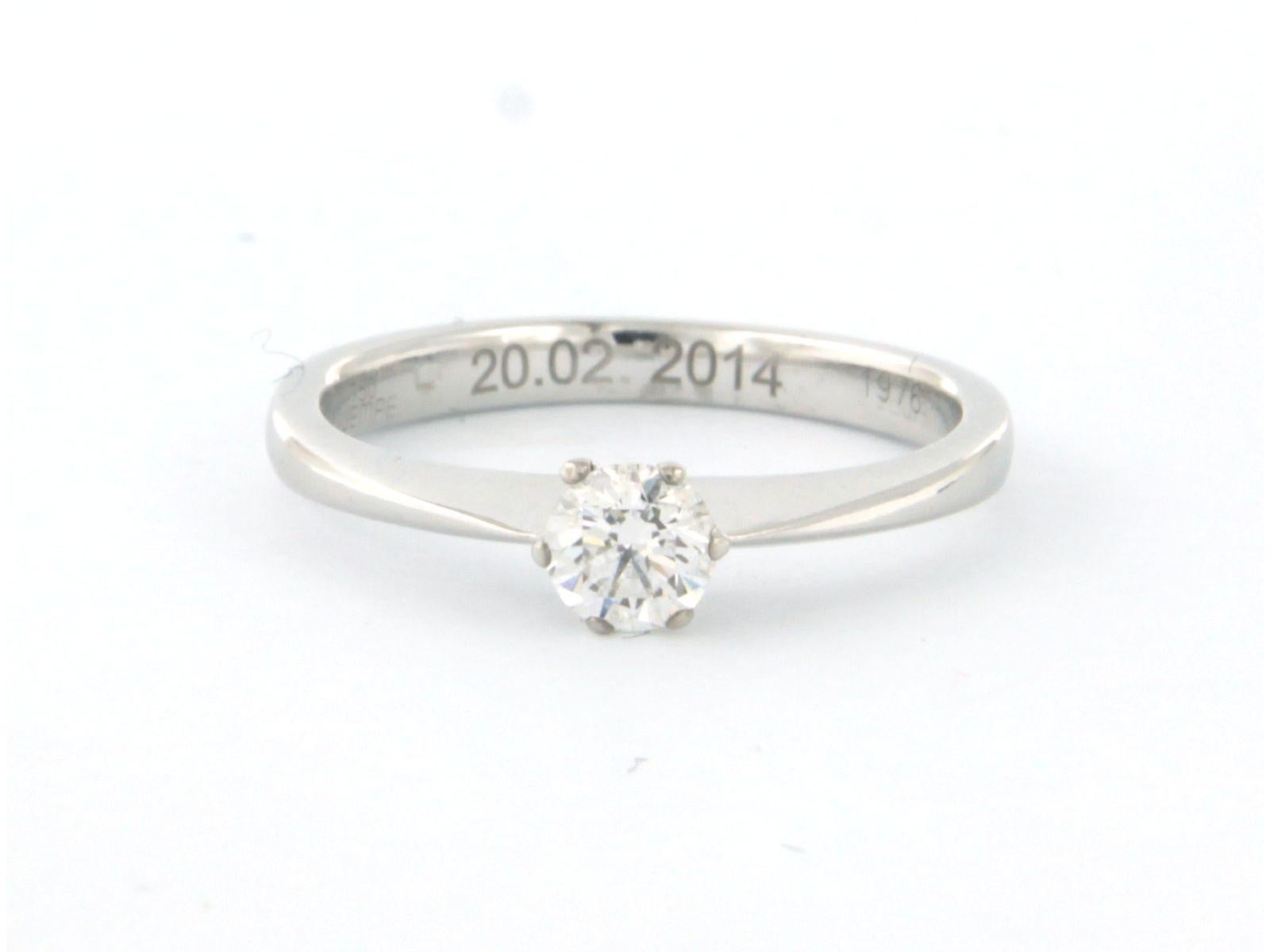 Wempe Solitärring aus 18 Karat Weißgold mit einem Diamanten im Brillantschliff von bis zu 0,30 Karat im Angebot 2