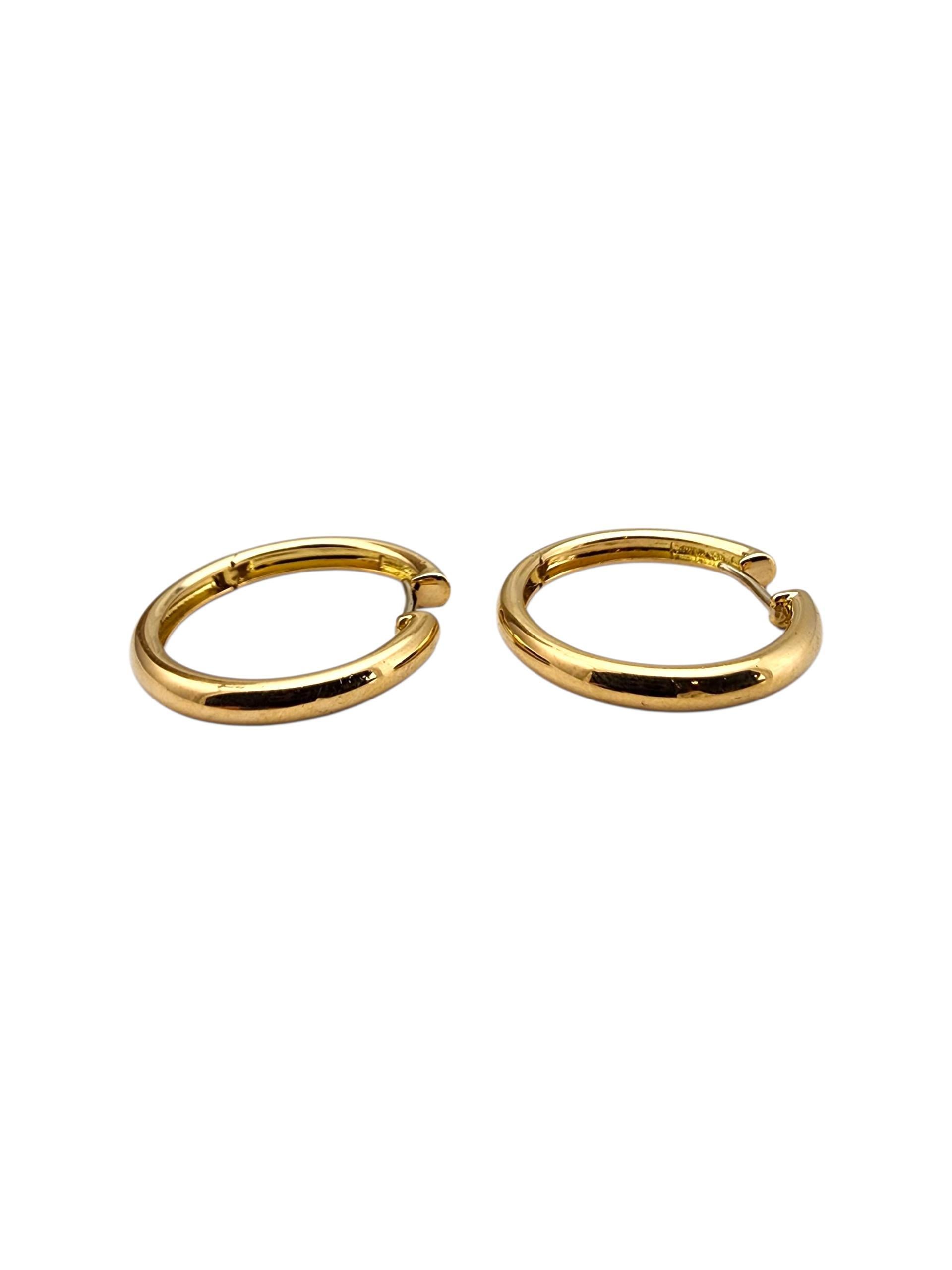 De las mujeres Pendientes de aro Wempe de oro amarillo de 18 quilates #22697 en venta