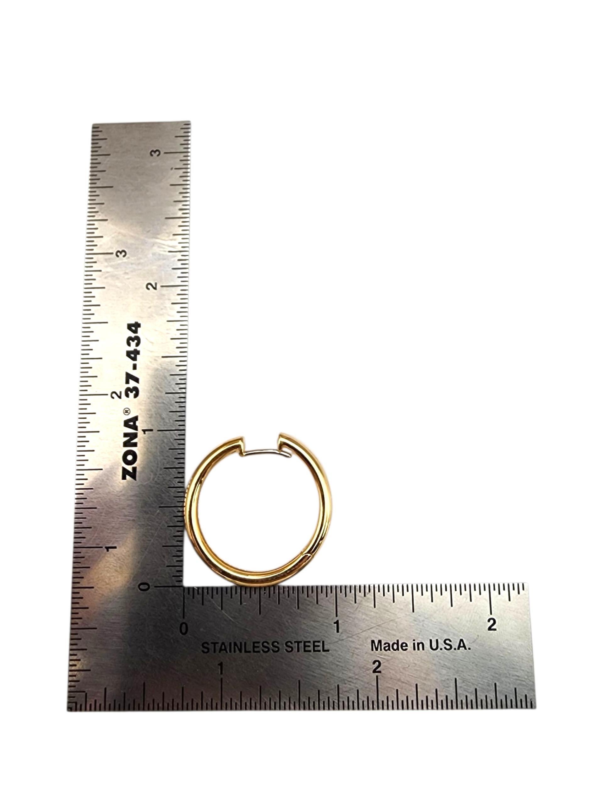 Pendientes de aro Wempe de oro amarillo de 18 quilates #22697 en venta 2