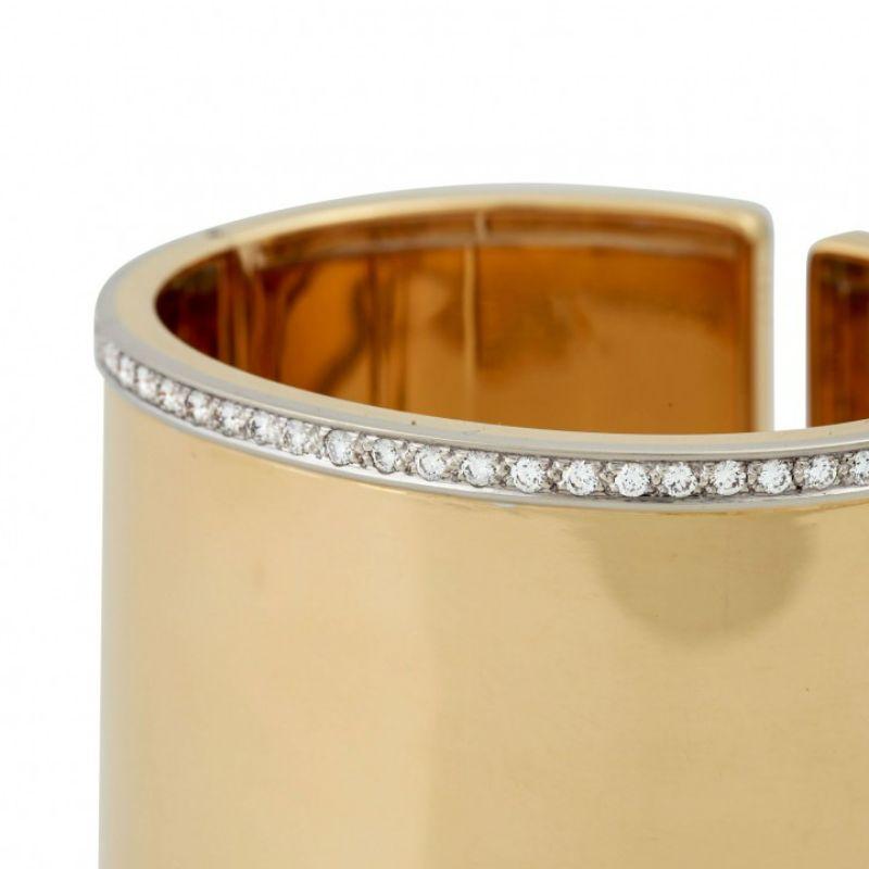 Wempe Bangle with Brilliant-Cut Diamonds, Total Approx. 1.9 Ct In Good Condition For Sale In Stuttgart, BW