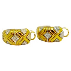 Wempe Diamond Earrings in 18k yellow and white gold