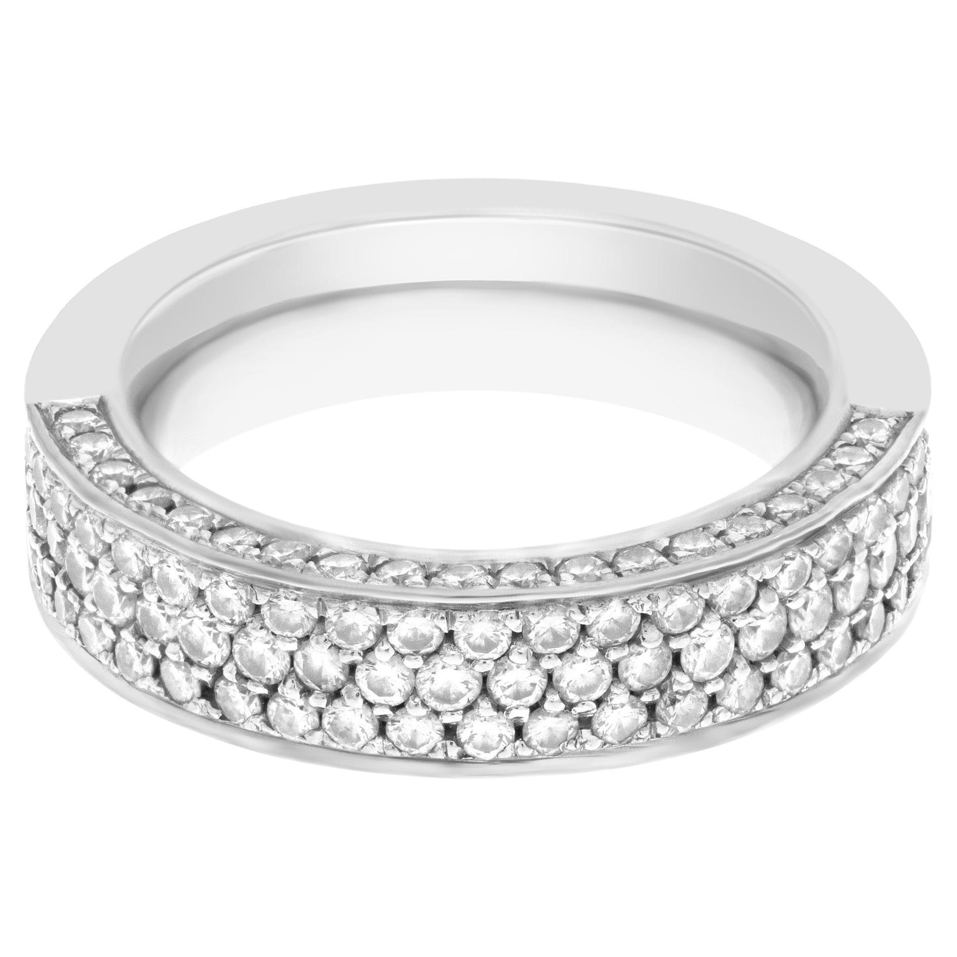 Wempe Pave Semi Diamond Eternity Band and Ring Approx. 1.5 Cts in Diamonds For Sale