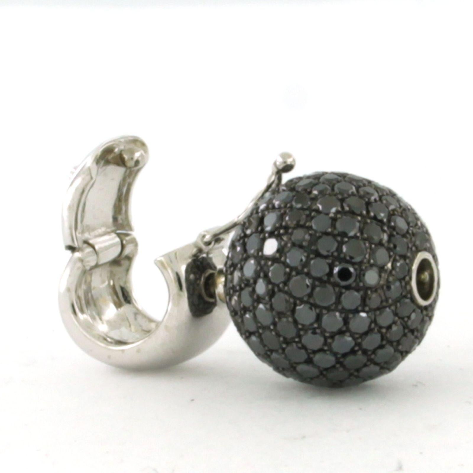 Colgante WEMPE con diamantes talla brillante negra hasta 3,20ct Oro de 18k 10,2 gramos en venta 4