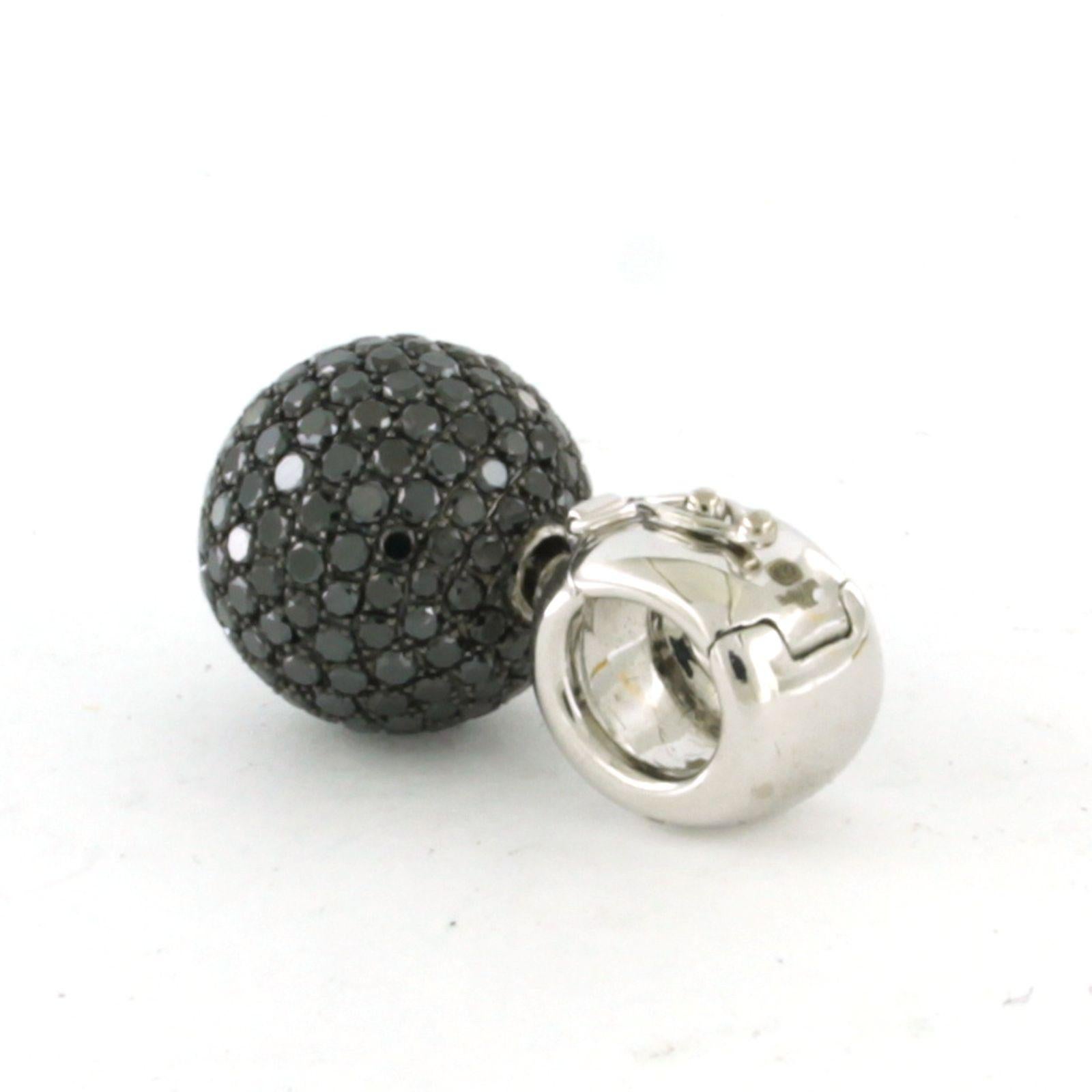 De las mujeres Colgante WEMPE con diamantes talla brillante negra hasta 3,20ct Oro de 18k 10,2 gramos en venta
