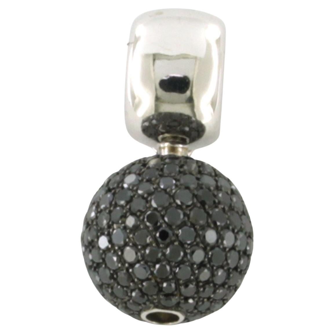 Colgante WEMPE con diamantes talla brillante negra hasta 3,20ct Oro de 18k 10,2 gramos en venta