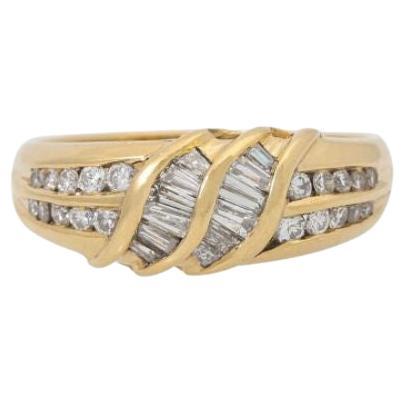 Wempe Ring with Baguette-Cut Diamonds and Brilliant-Cut Diamonds For ...