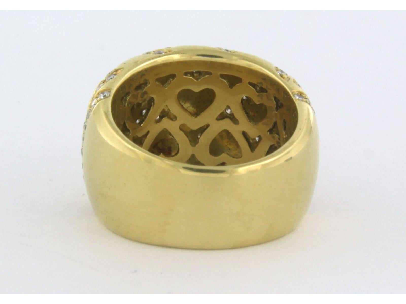 WEMPE - Ring mit Diamanten bis zu 1,38 Karat 18k Gelbgold Damen im Angebot