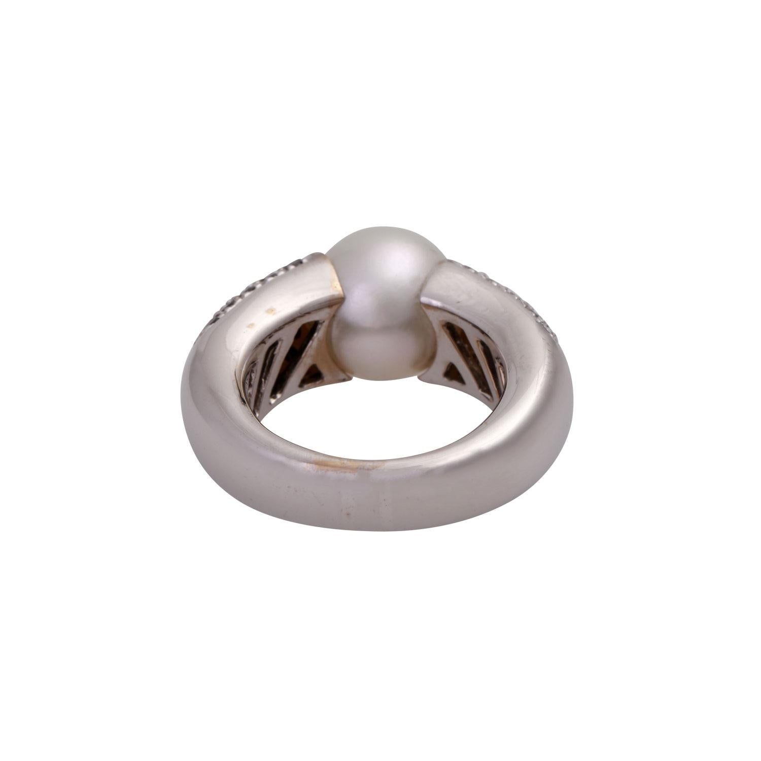 Wempe-Ring mit Südsee-Zuchtperlen (Ungeschliffen) im Angebot