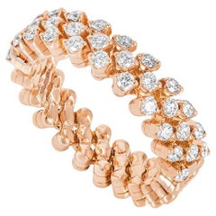 Wempe Rose Gold Diamond Serafino Consoli Ring 0.58 Carat TDW