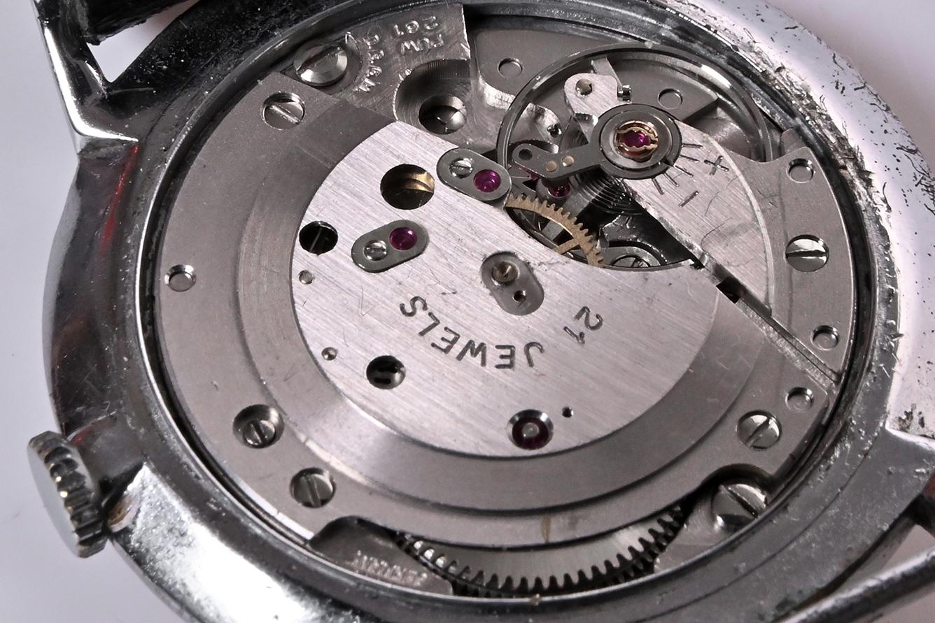 Mid-Century Modern Wempe 'Solid' Wristwatch from the 1950s For Sale