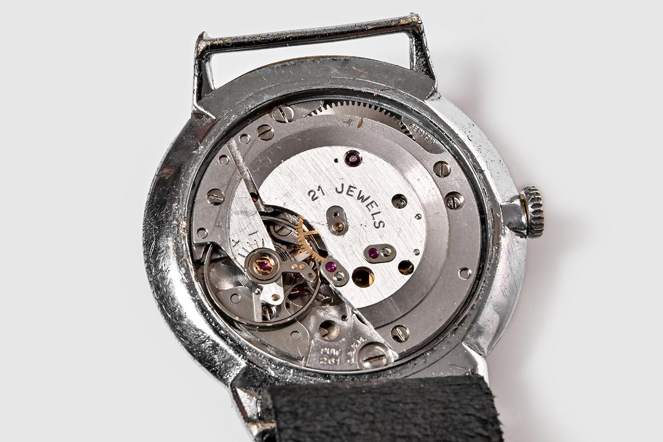 German Wempe 'Solid' Wristwatch from the 1950s For Sale