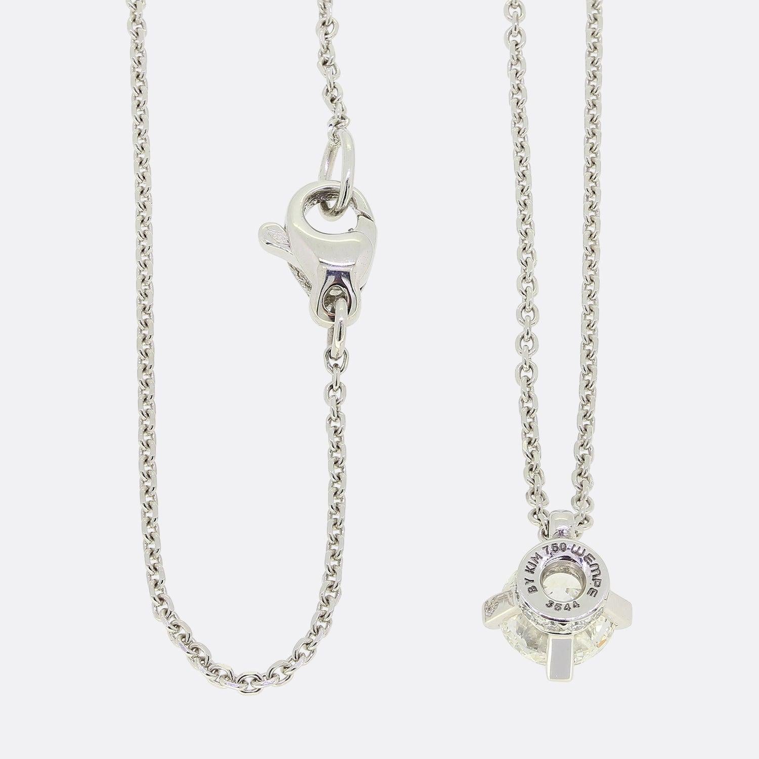 Brilliant Cut Wempe Splendora Pure Diamond Pendant Necklace For Sale