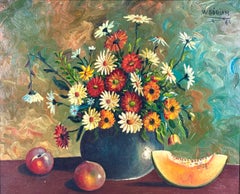 BODEGÓN FRUTAS Y FLORES 1968