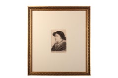 Ritratto di Henrico van der Borcht", incisione originale di W. Hollar dopo Holbei