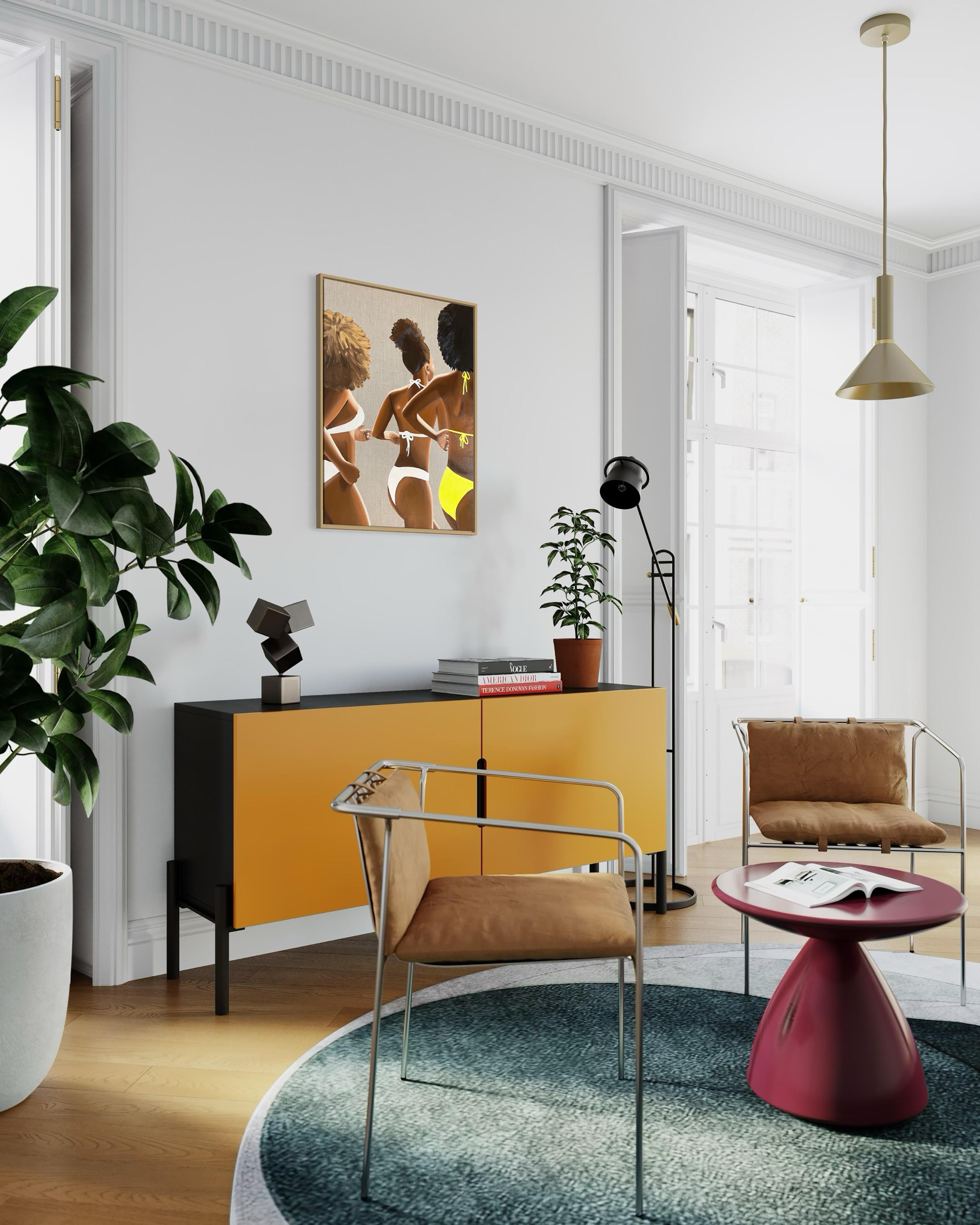 Footloose - Acryl und Öl auf Leinwand (Zeitgenössisch), Painting, von Wencke Uhl