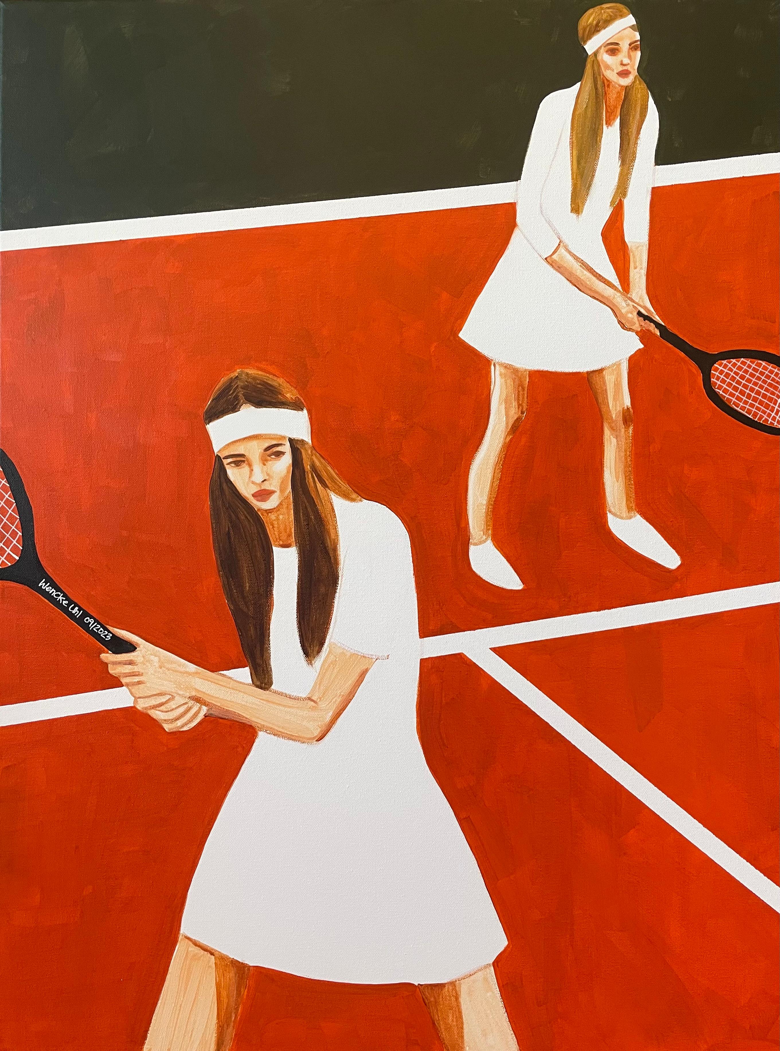 Wencke Uhl Abstract Painting - Match Point