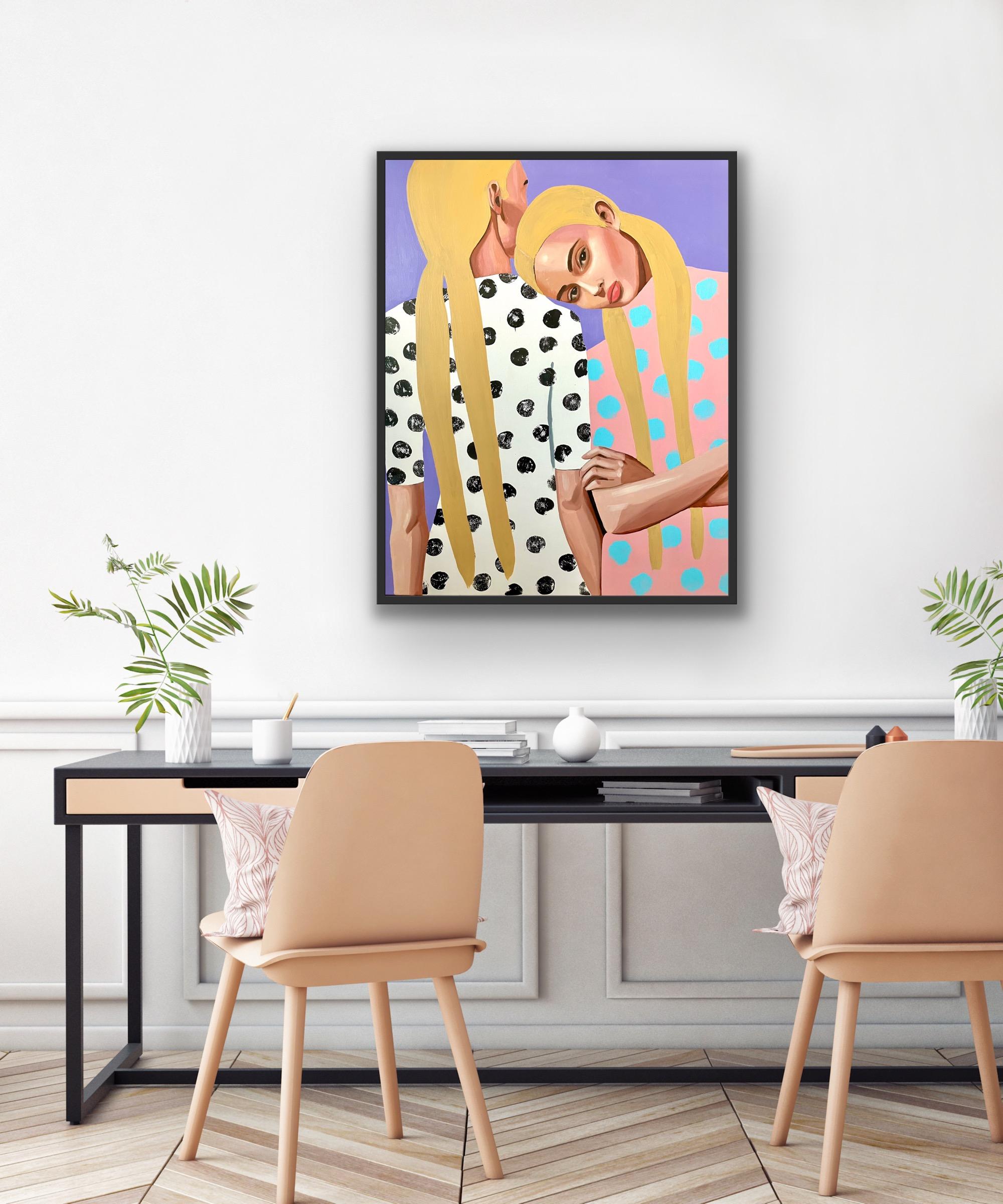 Pêches - Contemporain Painting par Wencke Uhl