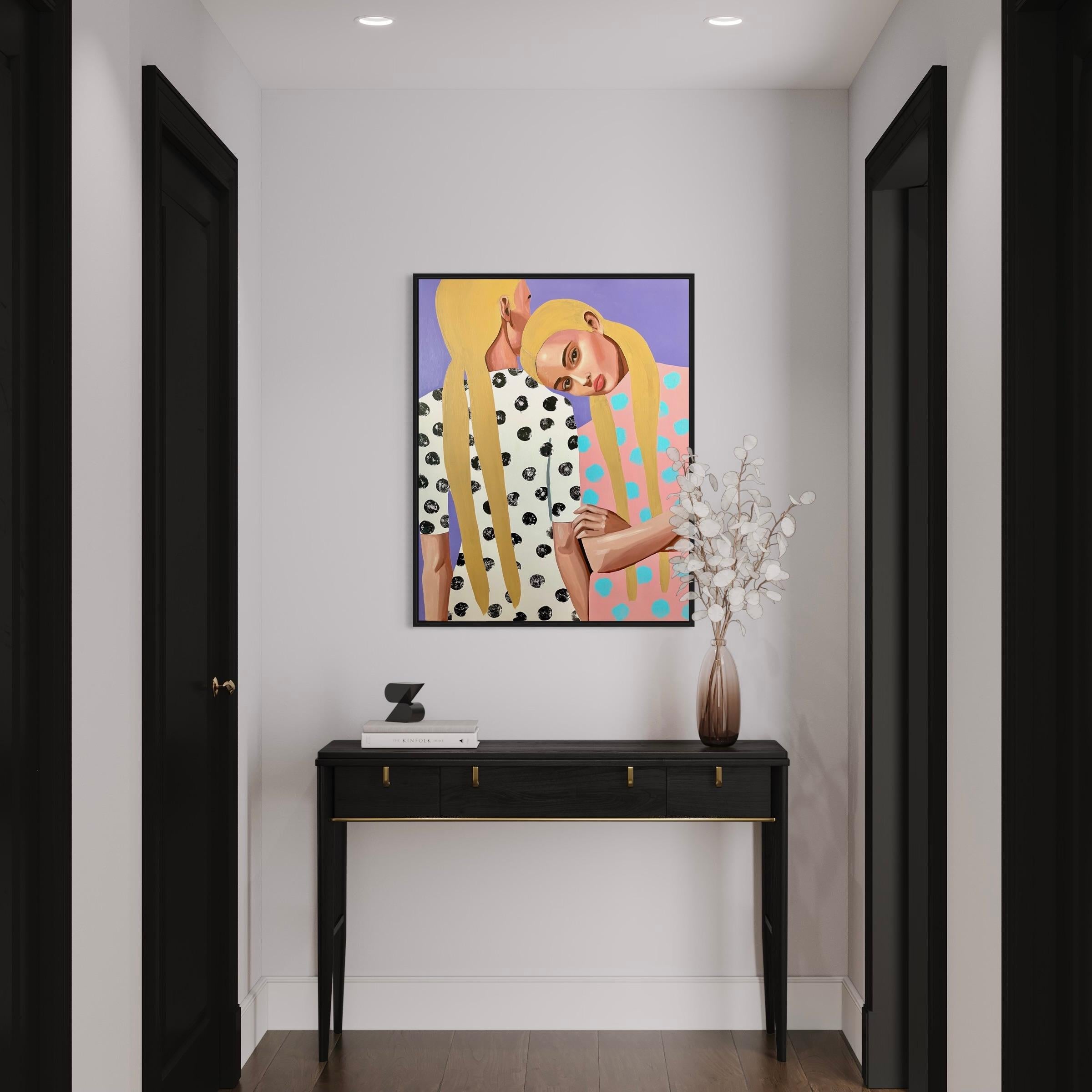 Peinture originale. Acrylique et huile sur toile de lin de haute qualité. Finition avec un vernis doux et brillant. 80 x 100 cm    31.5 x 39.4