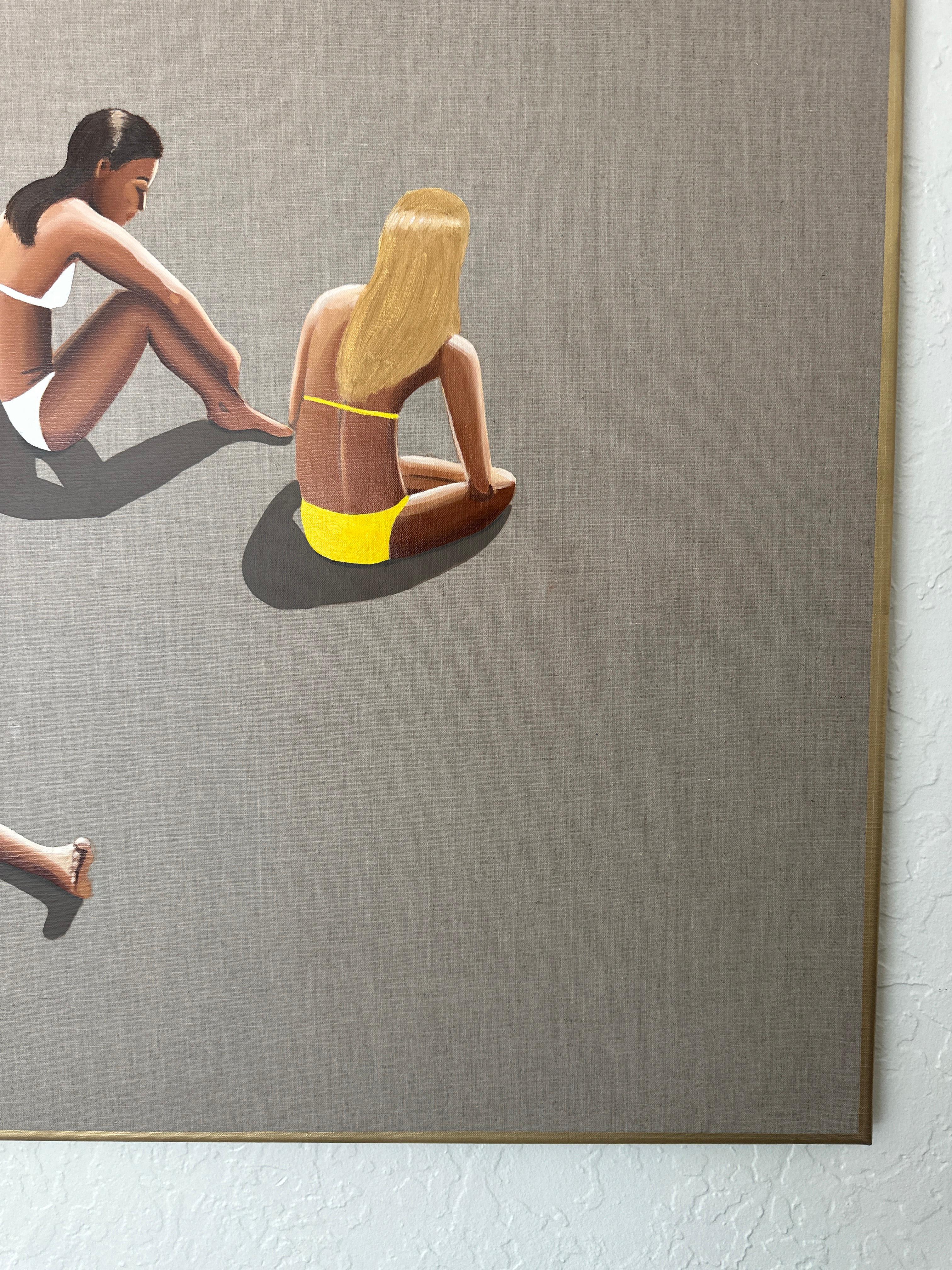 Scattered - Acryl und Öl auf Leinwand im Angebot 5