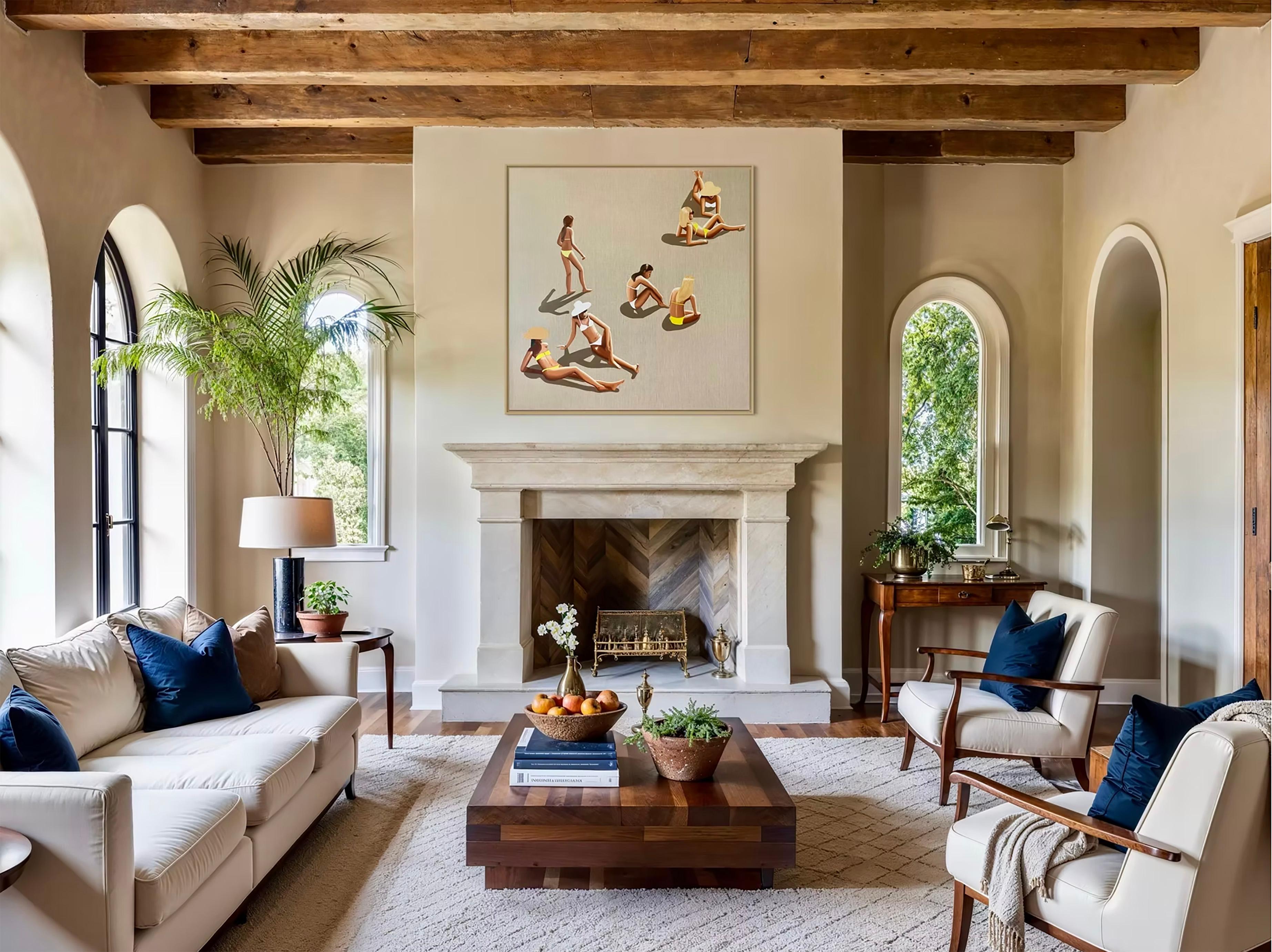 Scattered - Acryl und Öl auf Leinwand im Angebot 9