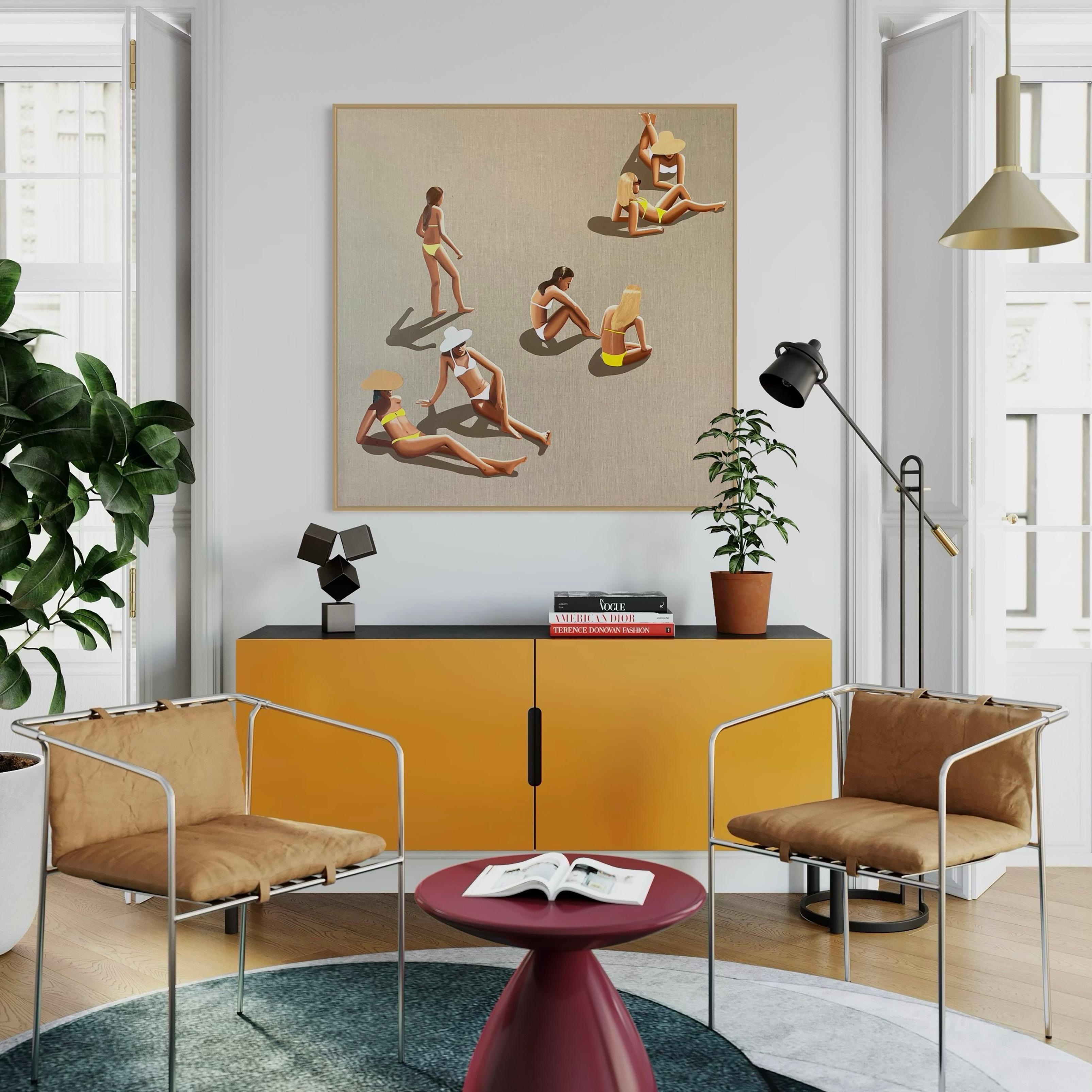 Scattered - Acryl und Öl auf Leinwand im Angebot 10