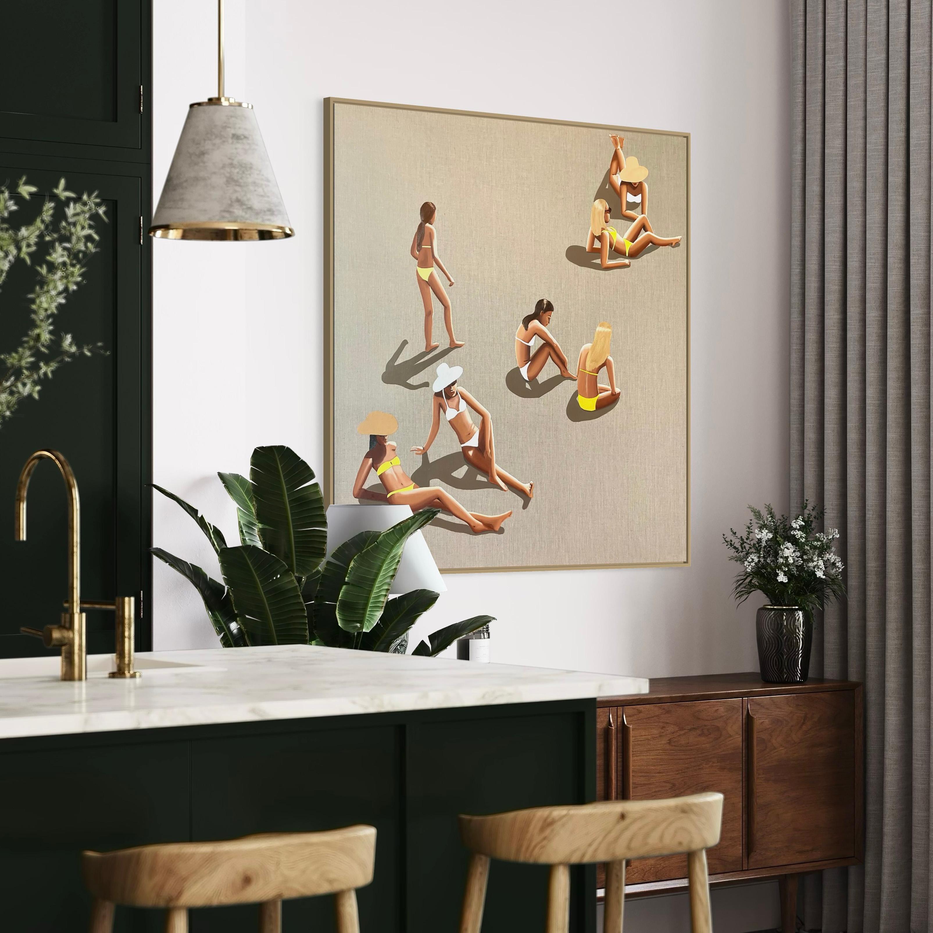 Scattered - Acryl und Öl auf Leinwand im Angebot 11