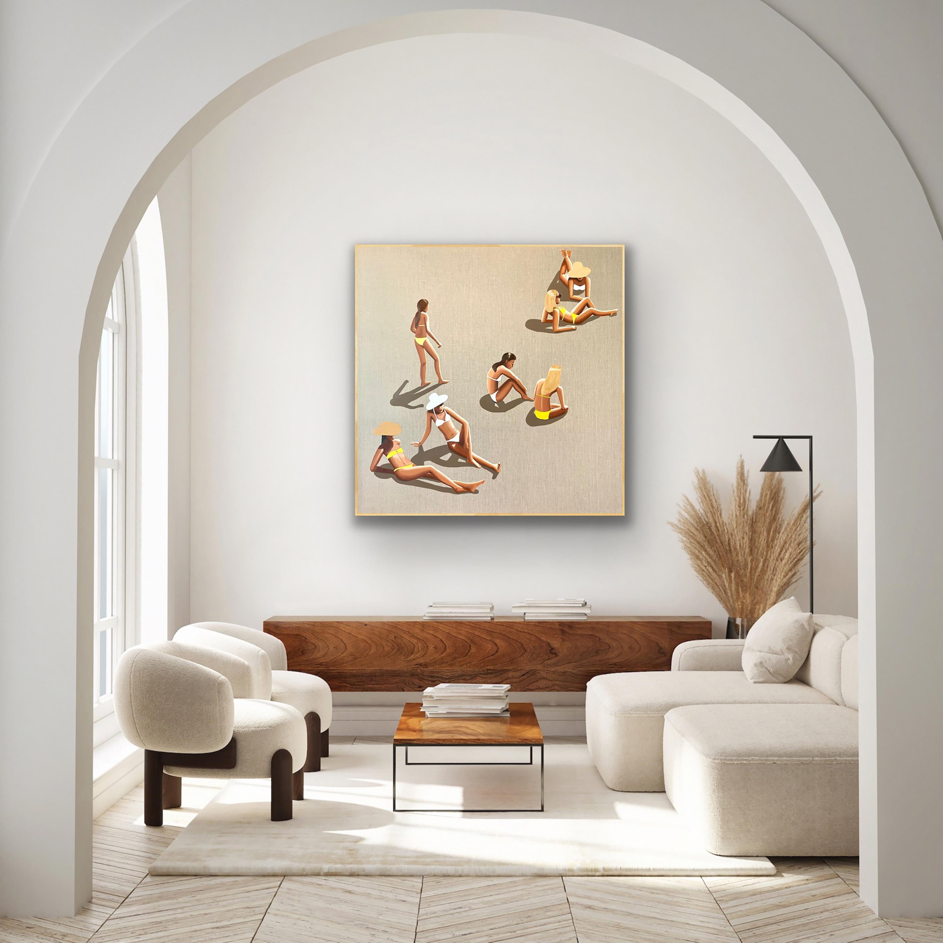 Scattered - Acryl und Öl auf Leinwand im Angebot 12