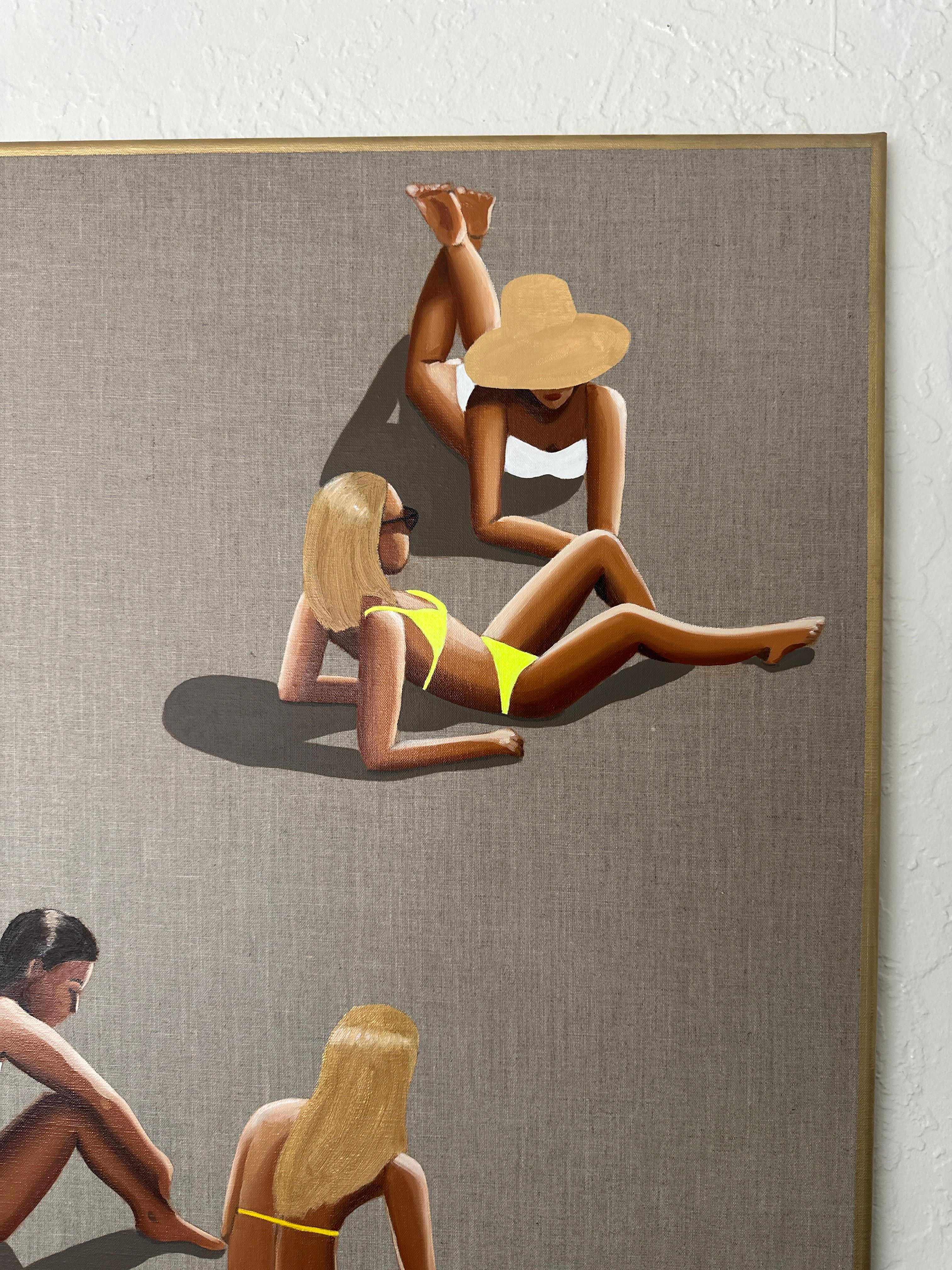 Scattered - Acryl und Öl auf Leinwand im Angebot 4