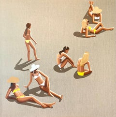 Scattered - acrylic and oil on canvas