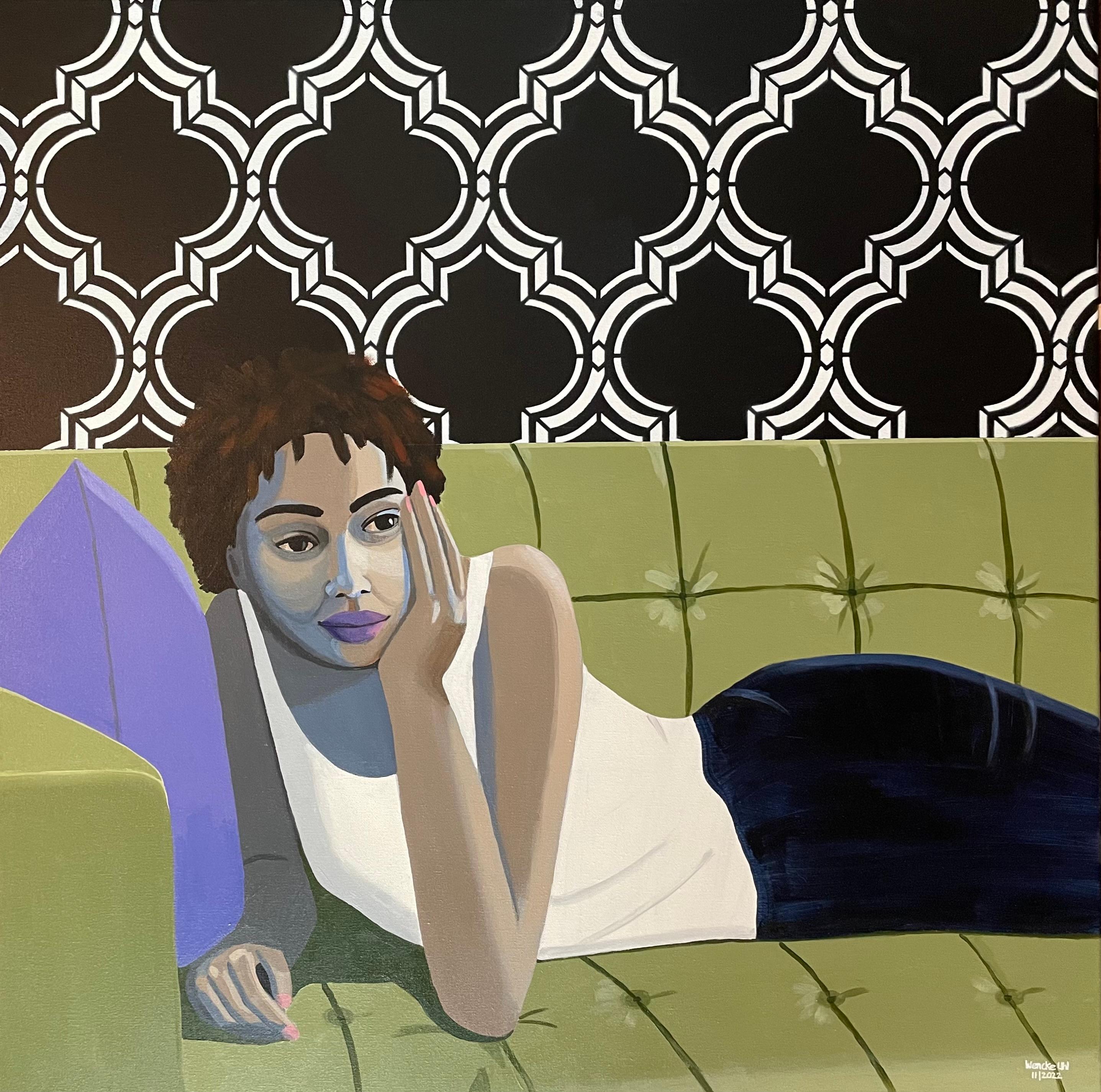 Figurative Painting di Wencke Uhl - Tutti insieme appassionatamente