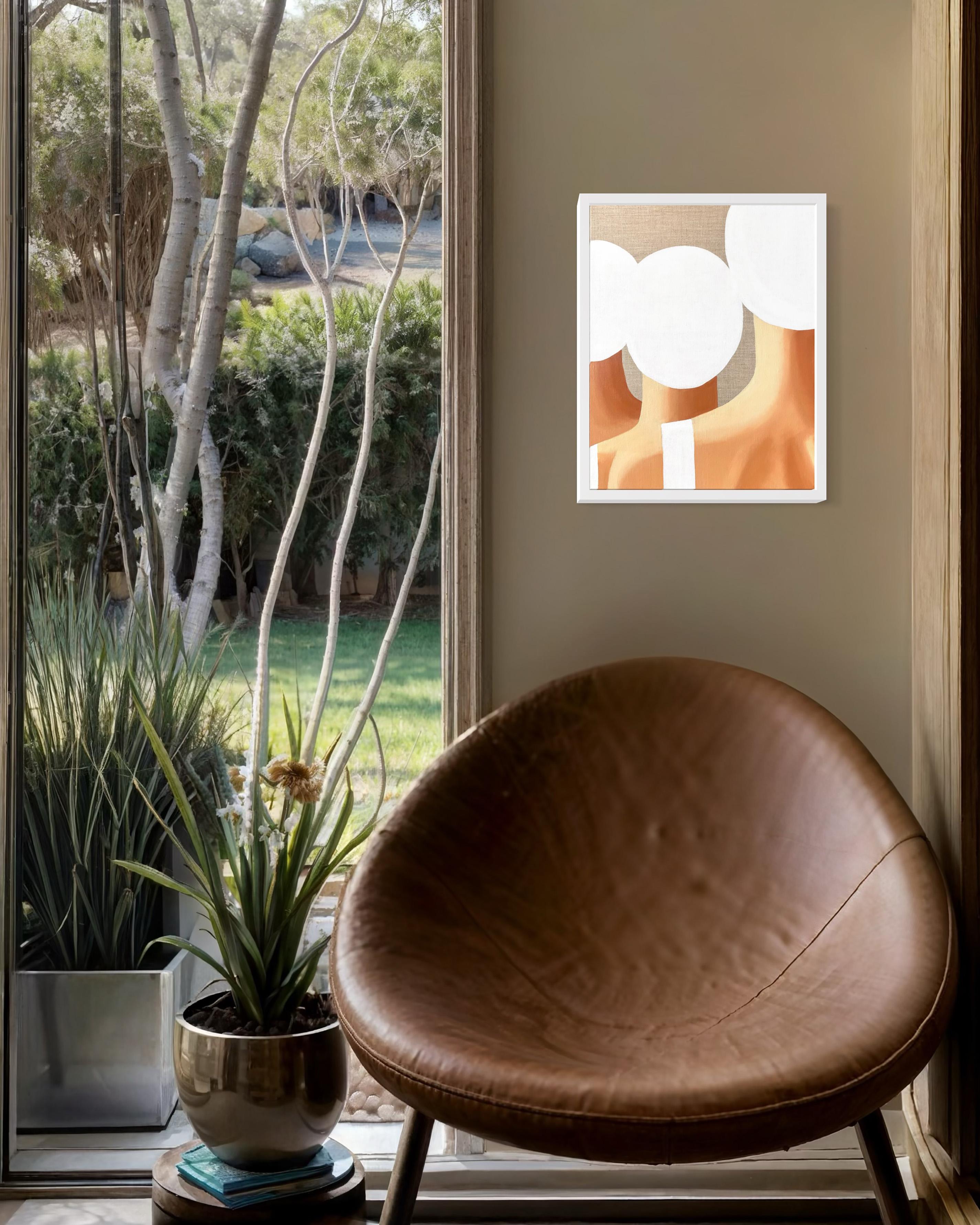 Three Swimmers from the Back - acrylic and oil on canvas - Painting by Wencke Uhl